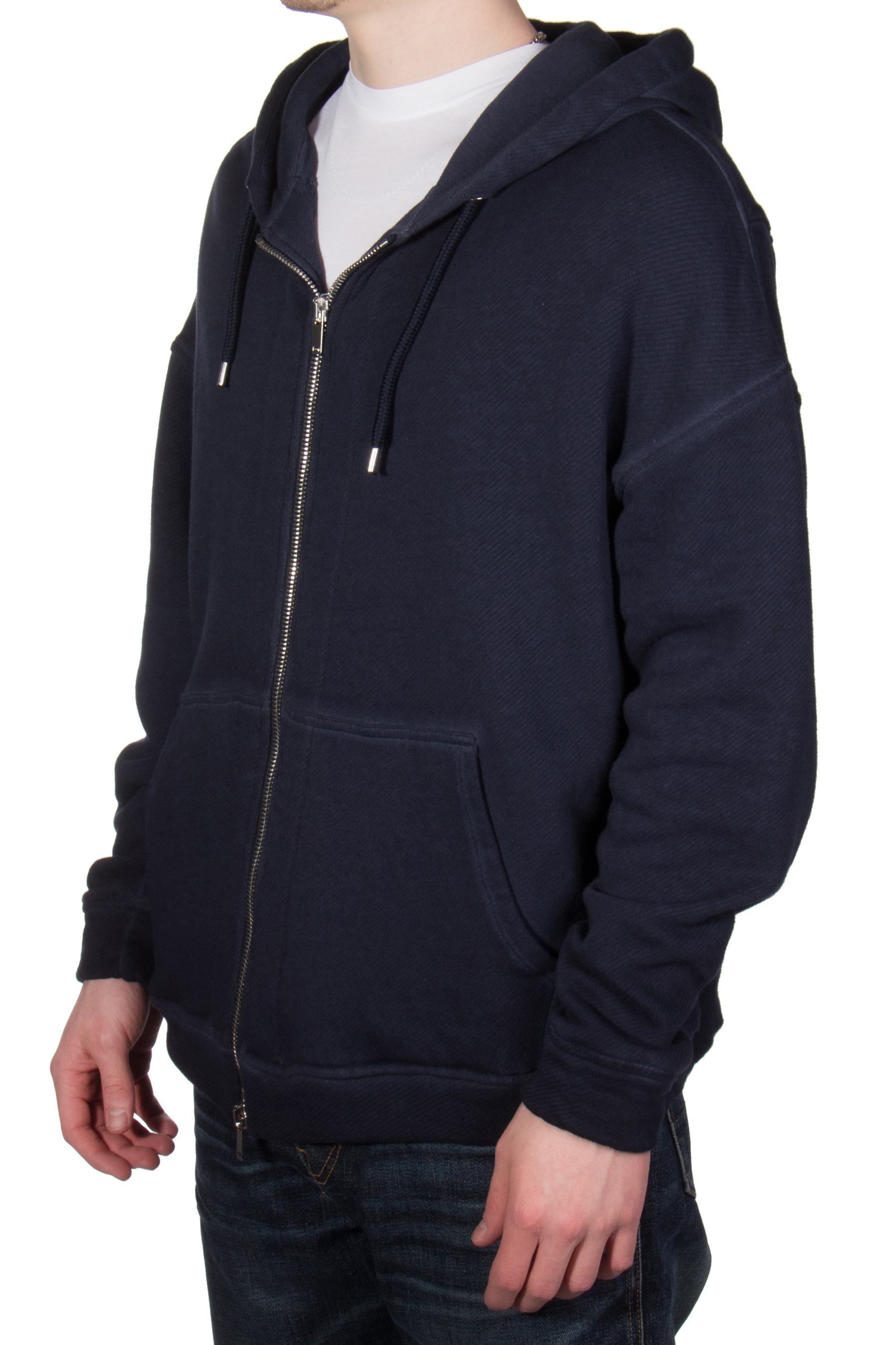 ROBERTO COLLINA Knitted Cotton Zip-Hoodie