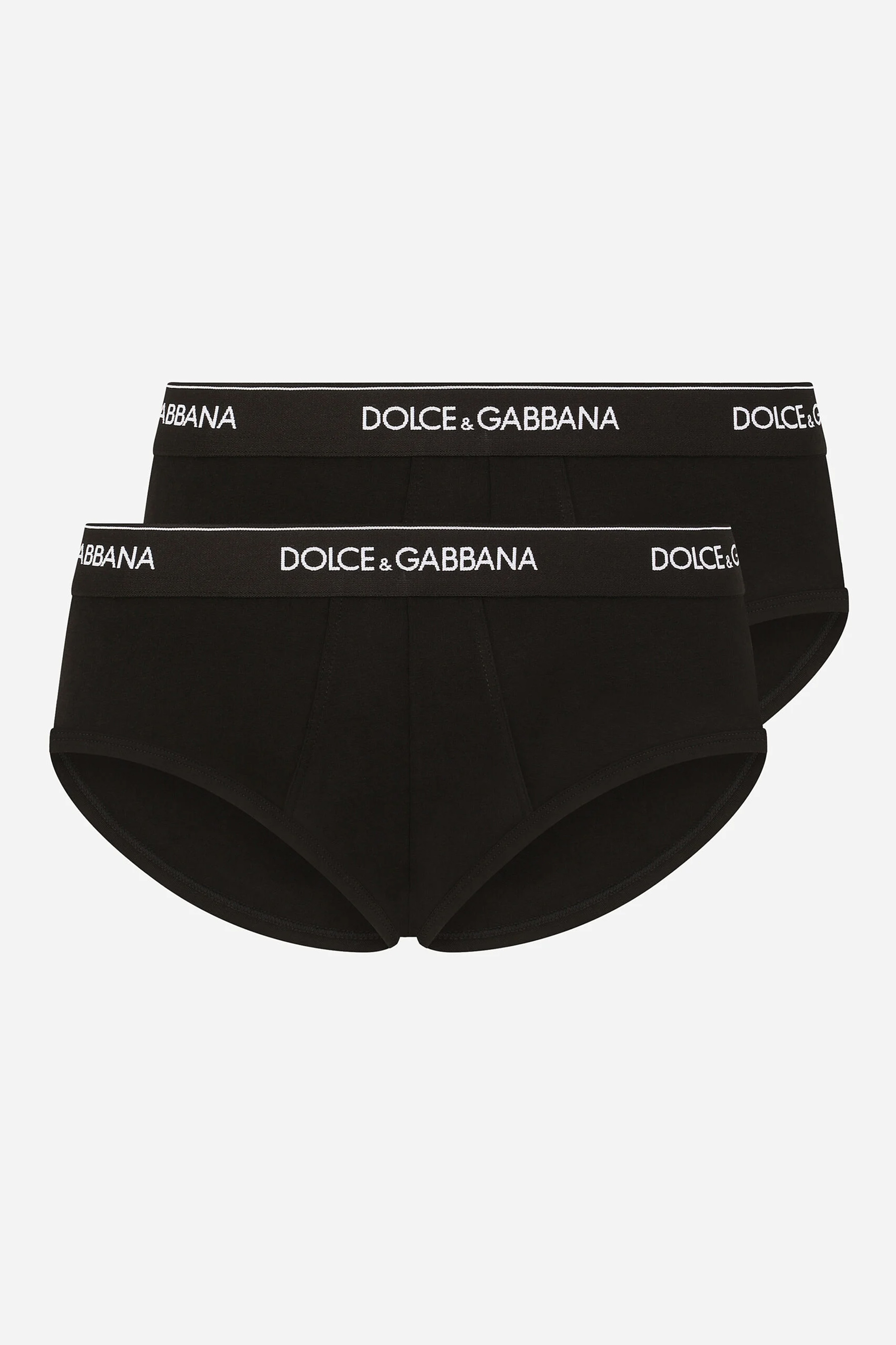 DOLCE & GABBANA 2-Pack Cotton Stretch Jersey Mid-Rise Briefs