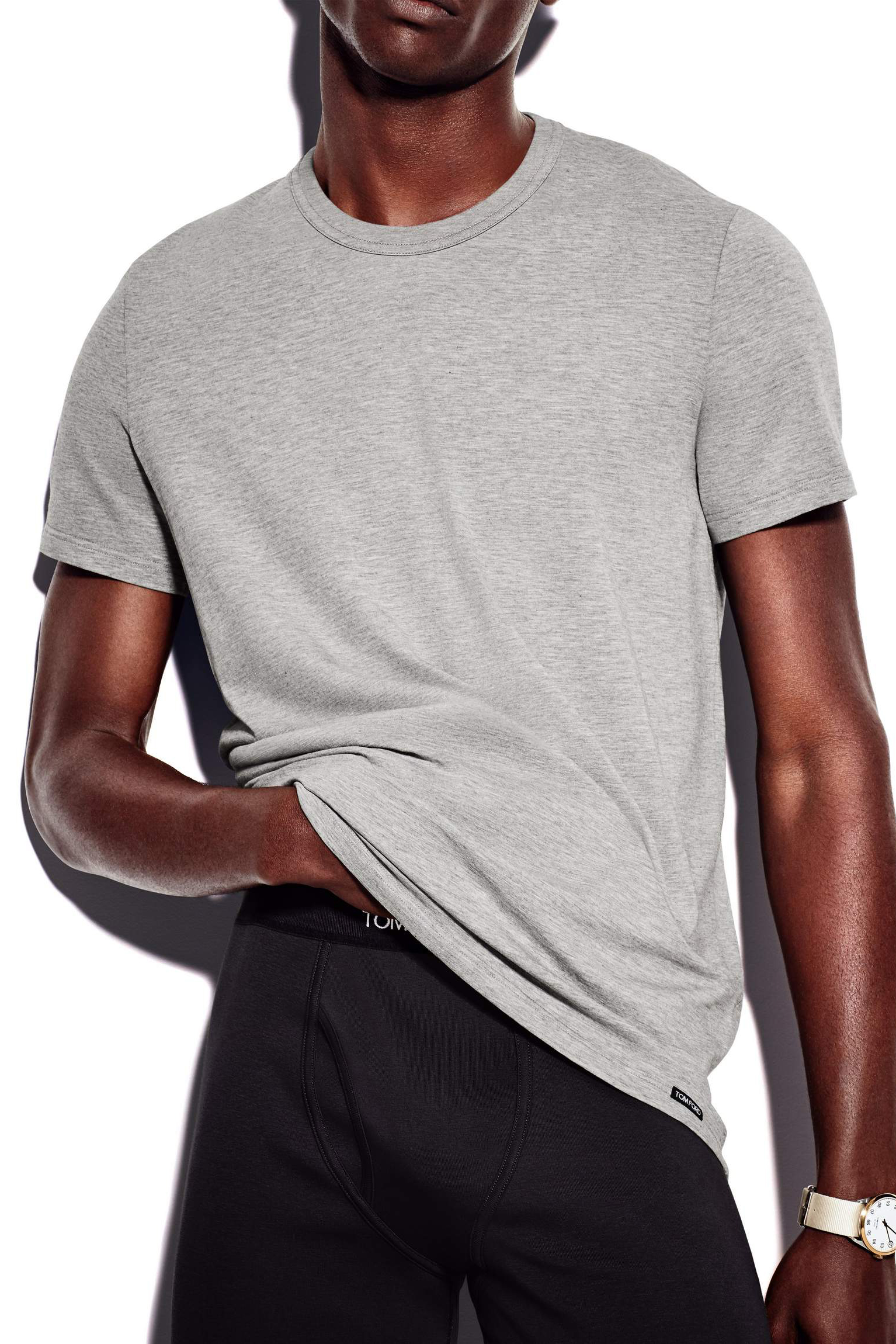 TOM FORD Cotton Modal Crew Neck T-Shirt