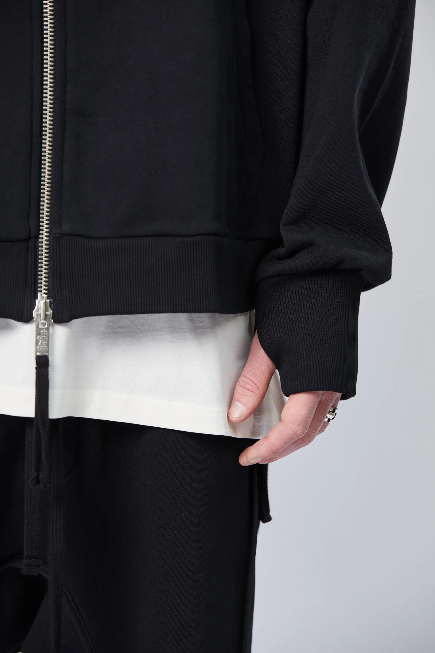 THOM KROM Cotton Stretch Zip-Hoodie 