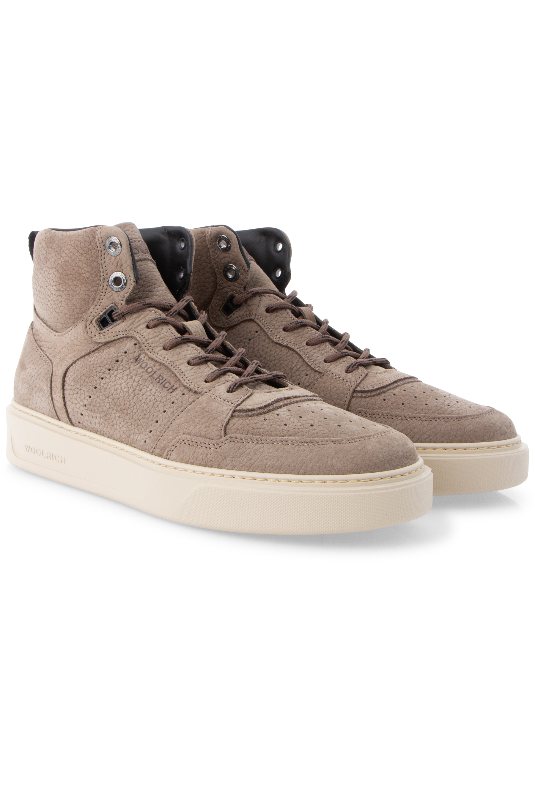 WOOLRICH Mid Leather Sneakers Classic Tennis