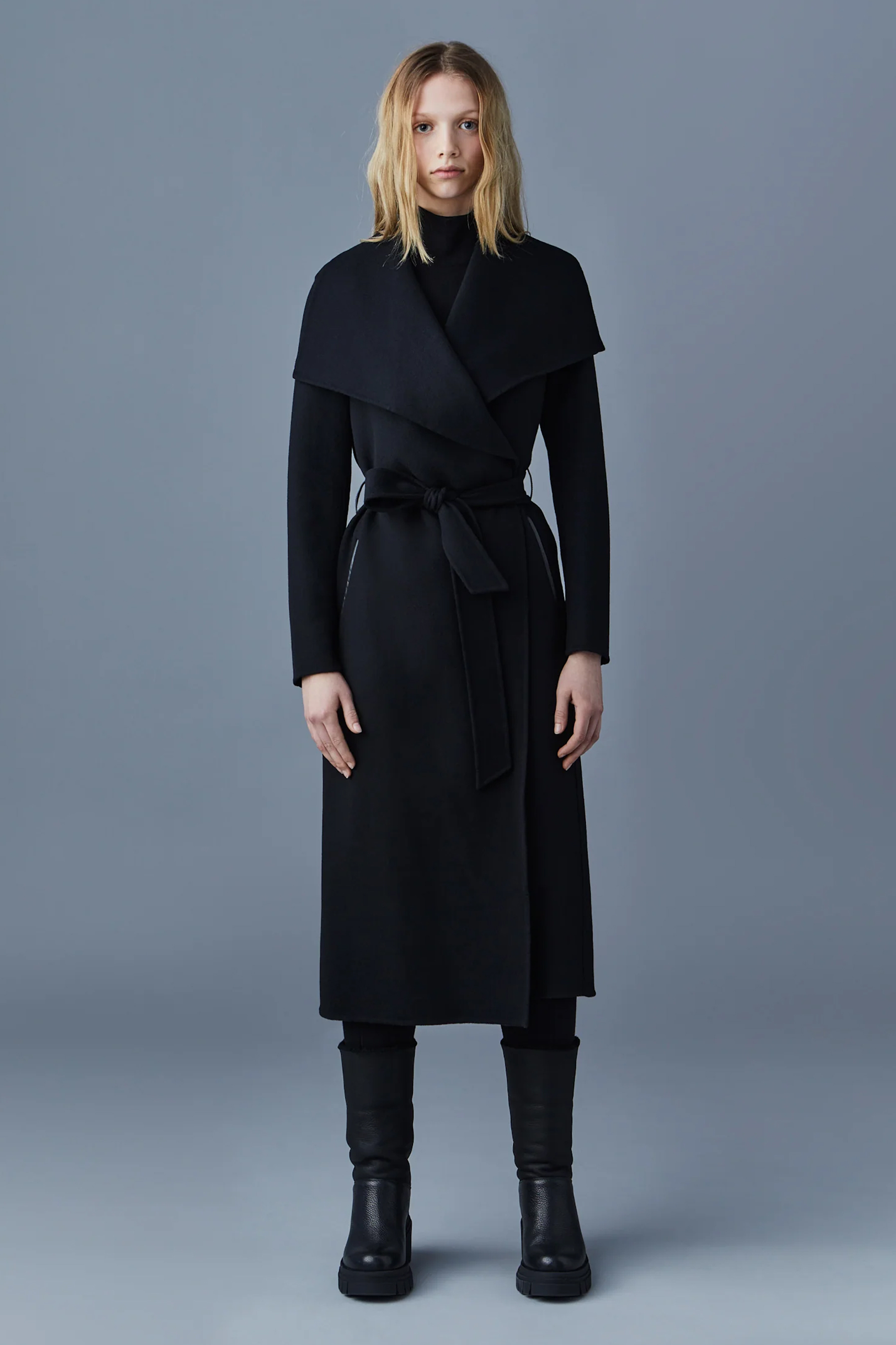 MACKAGE Double-Face Wool Wrap Coat Mai-Cn