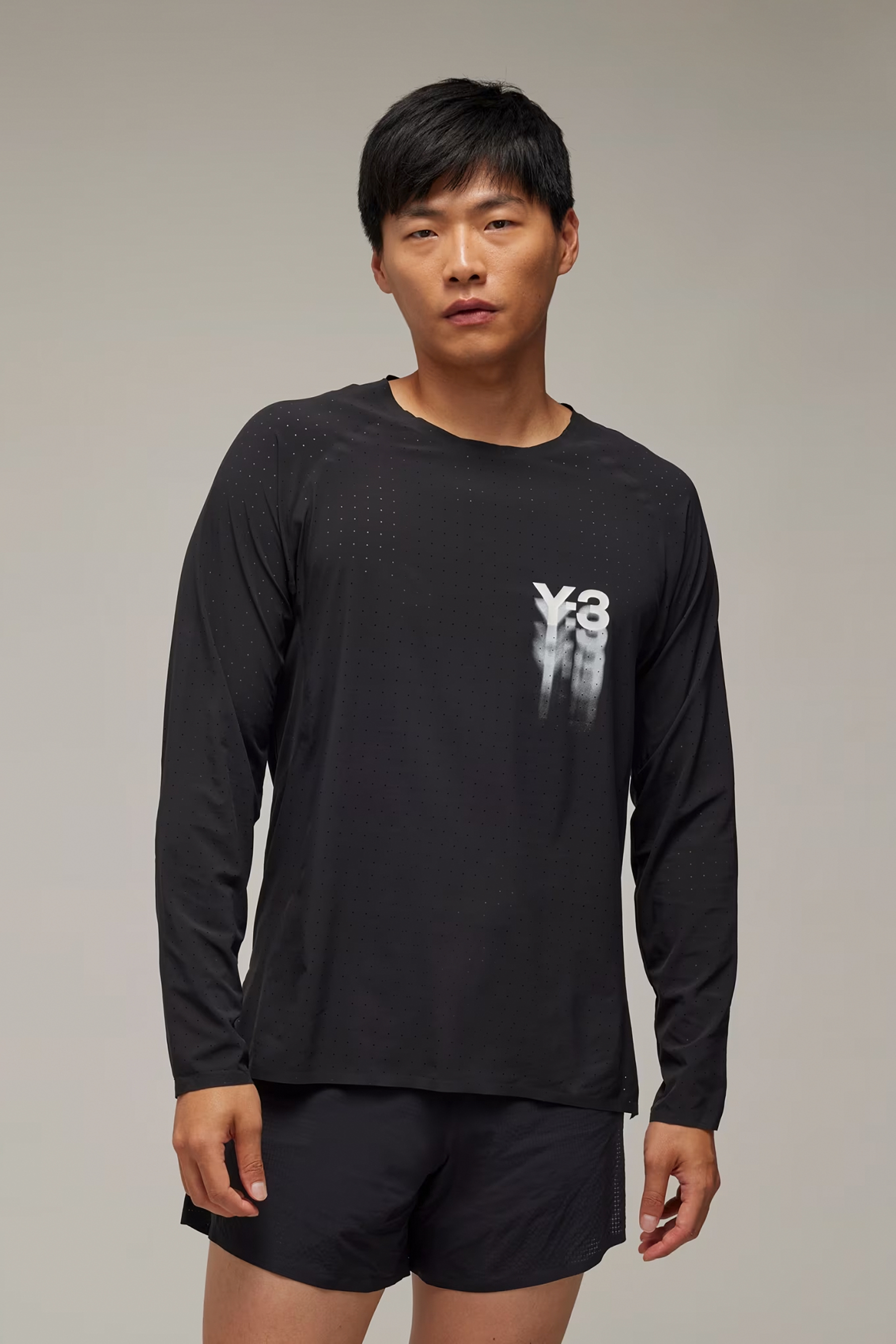 Y-3 Recycled Woven Stretch Running Long Sleeve T-Shirt