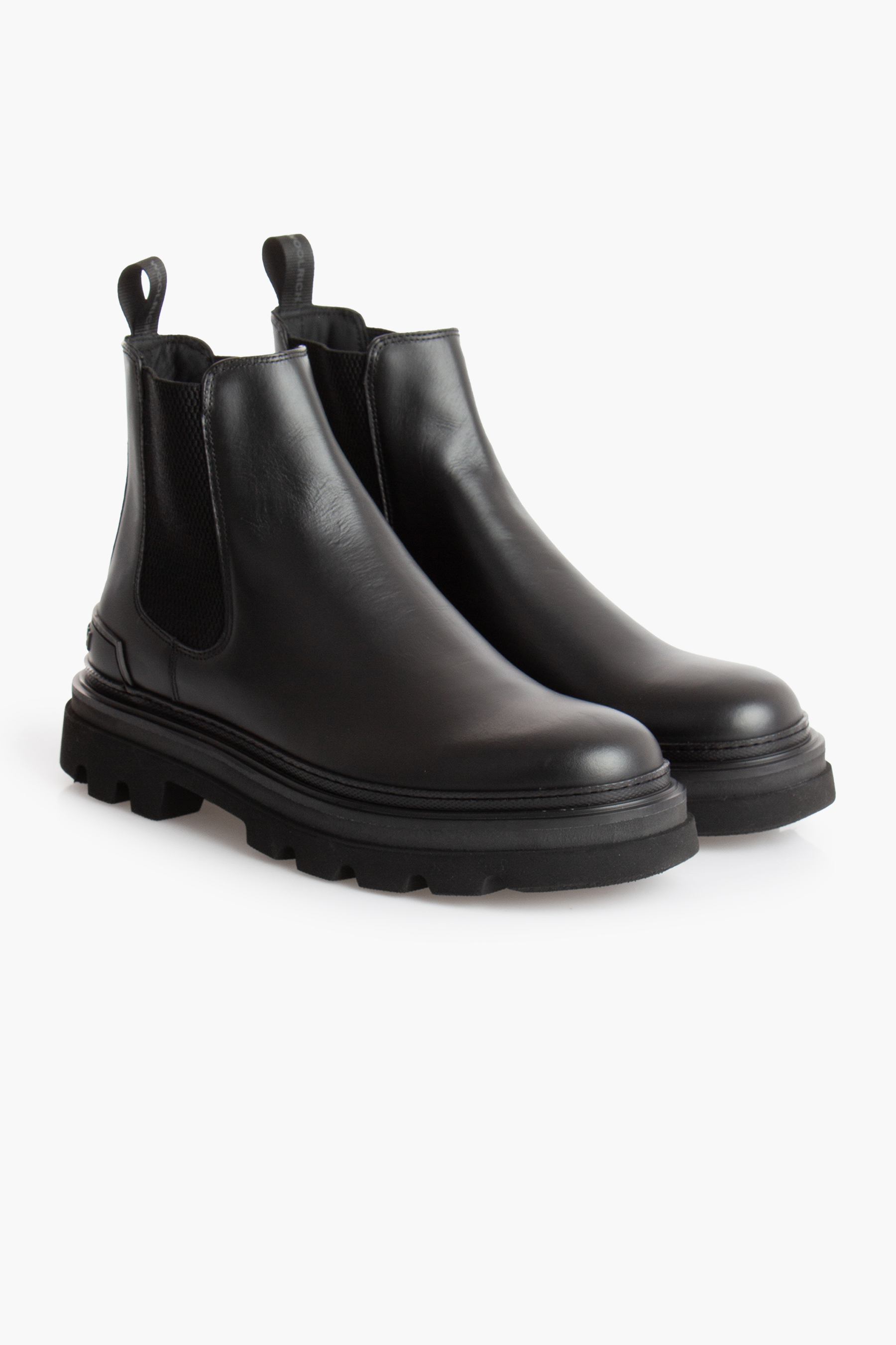 WOOLRICH Leather Chopper Chelsea Boots