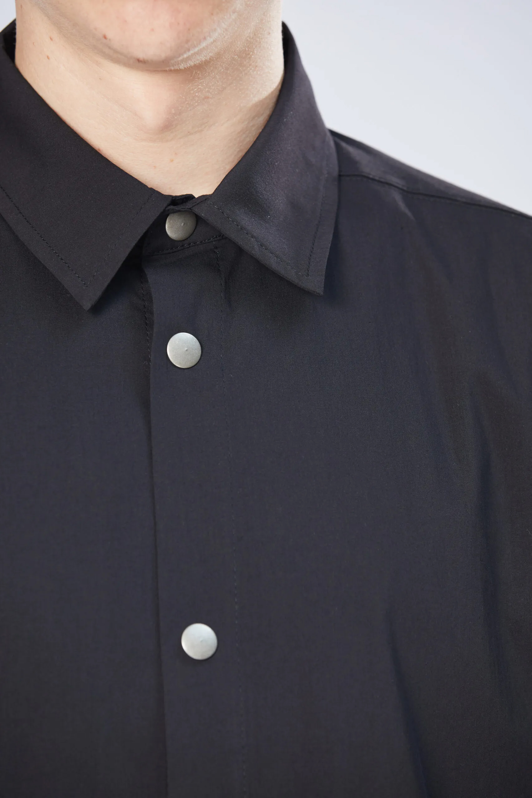 THOM KROM Oversized Cotton Stretch Short-Sleeve Shirt