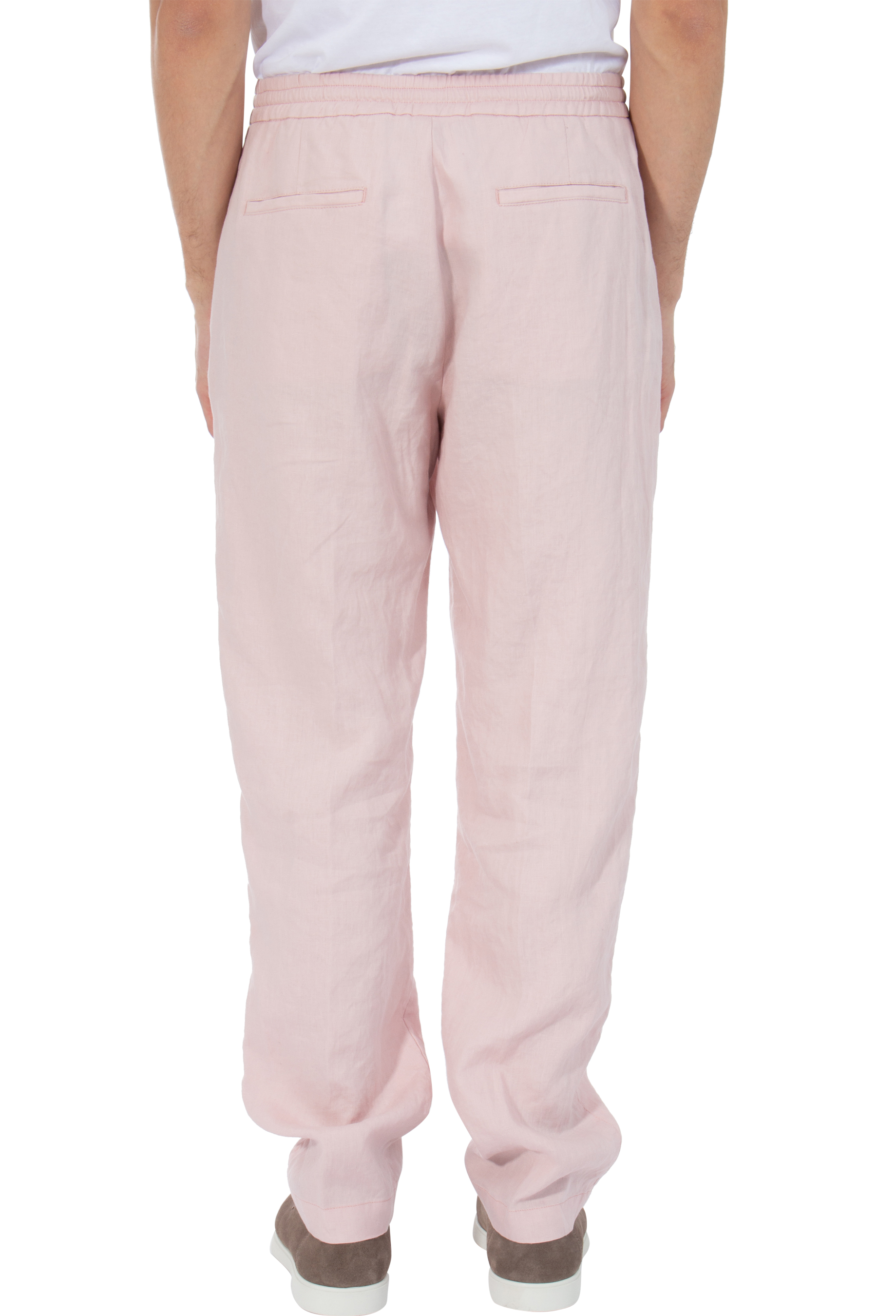 CANALI Regular Fit Linen Pants