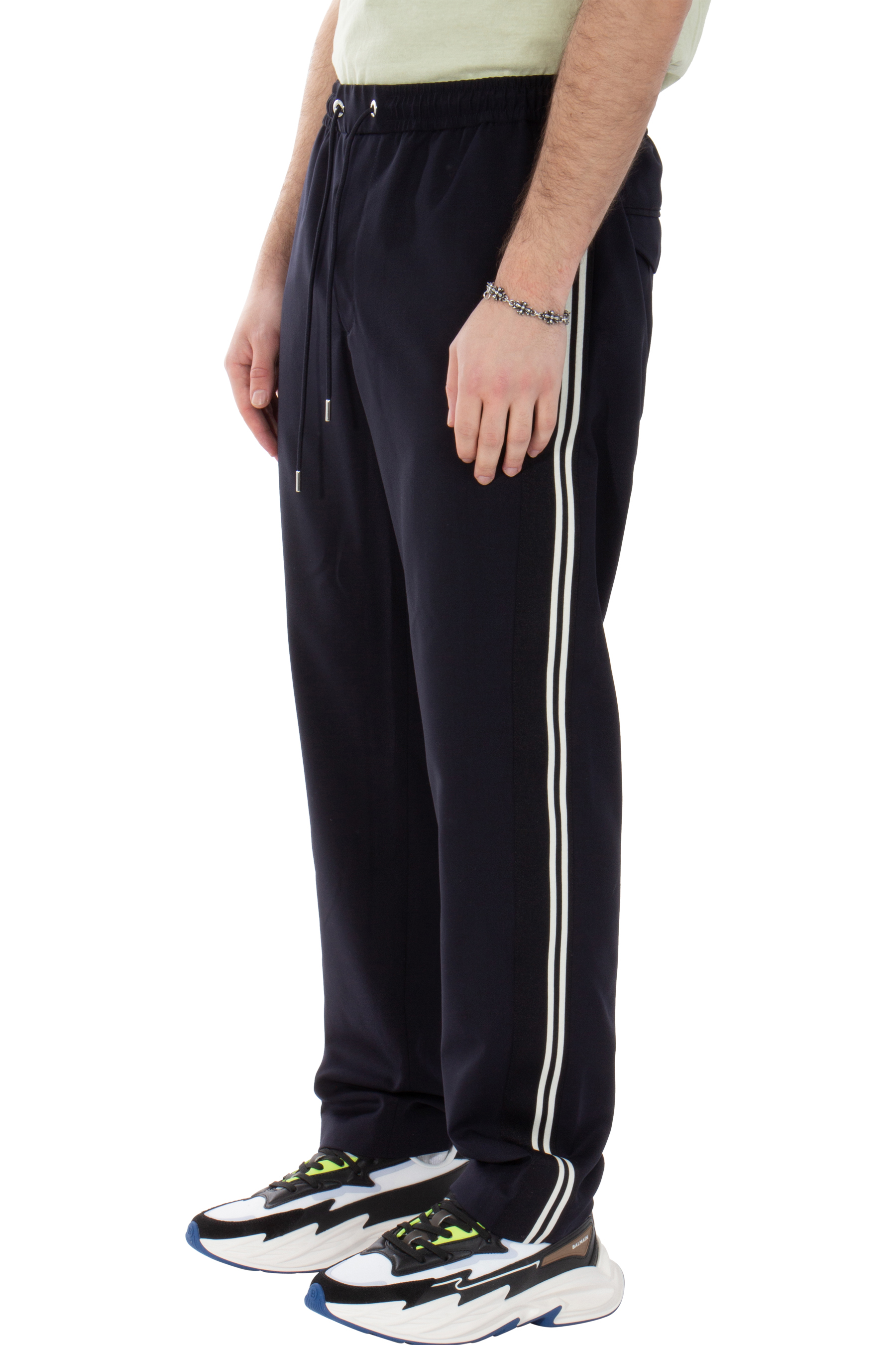 MONCLER Virgin Wool Gabardine Track Pants