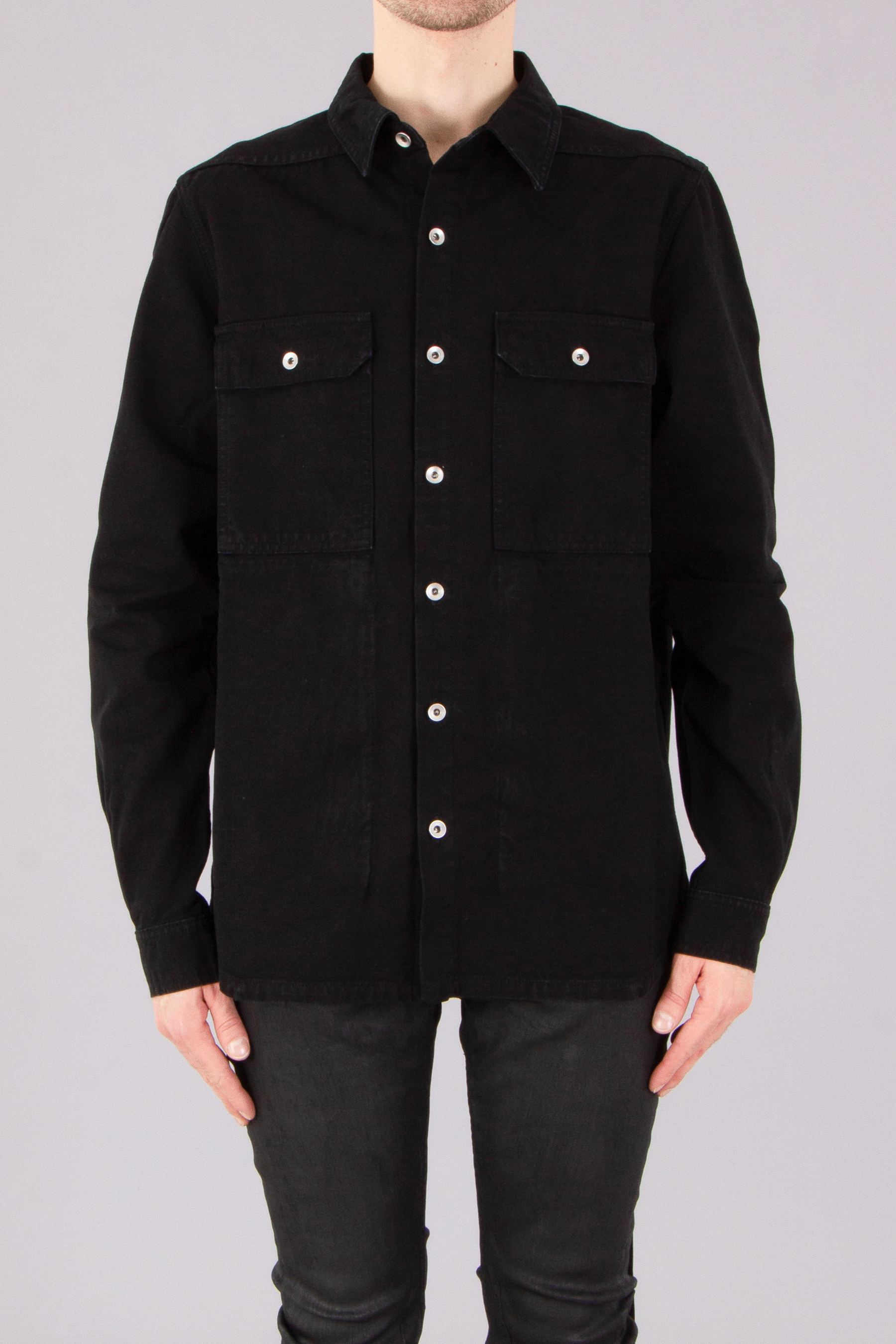 RICK OWENS DRKSHDW Organic Cotton Canvas Outershirt