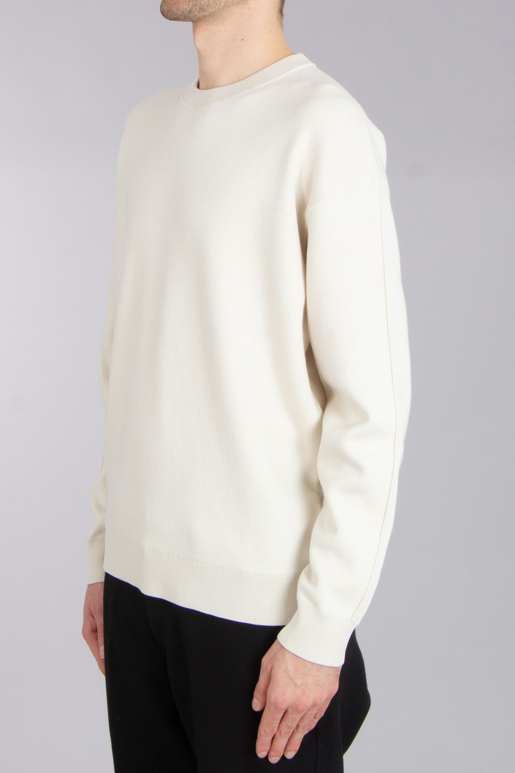 BOSS Brushed Cotton-Virgin Wool Blend Sweater H-Daero