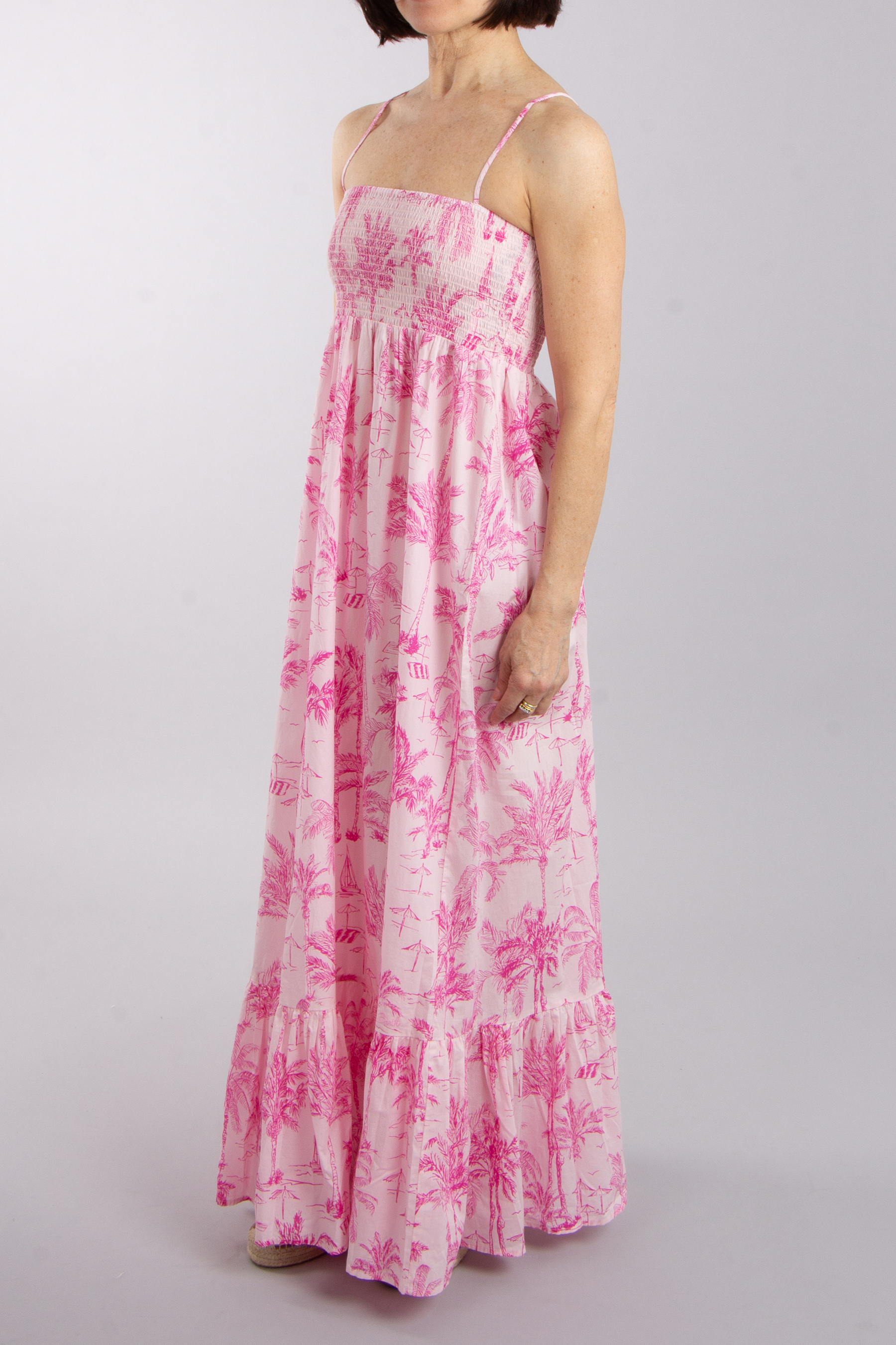 MC 2 SAINT BARTH Printed Cotton Maxi Dress Jemma Saint Beach