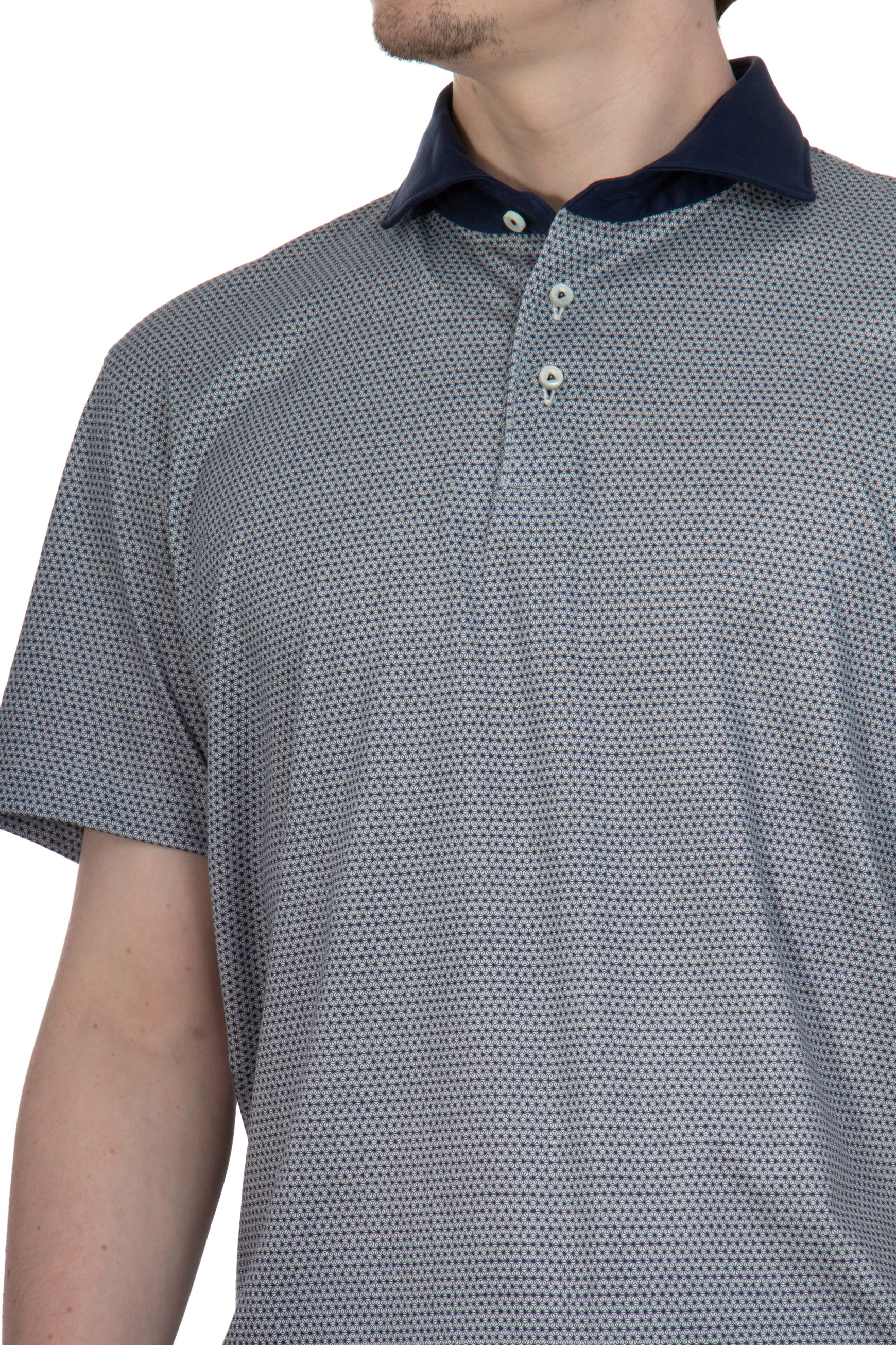 VAN LAACK Micro Pattern Polo Shirt Peso