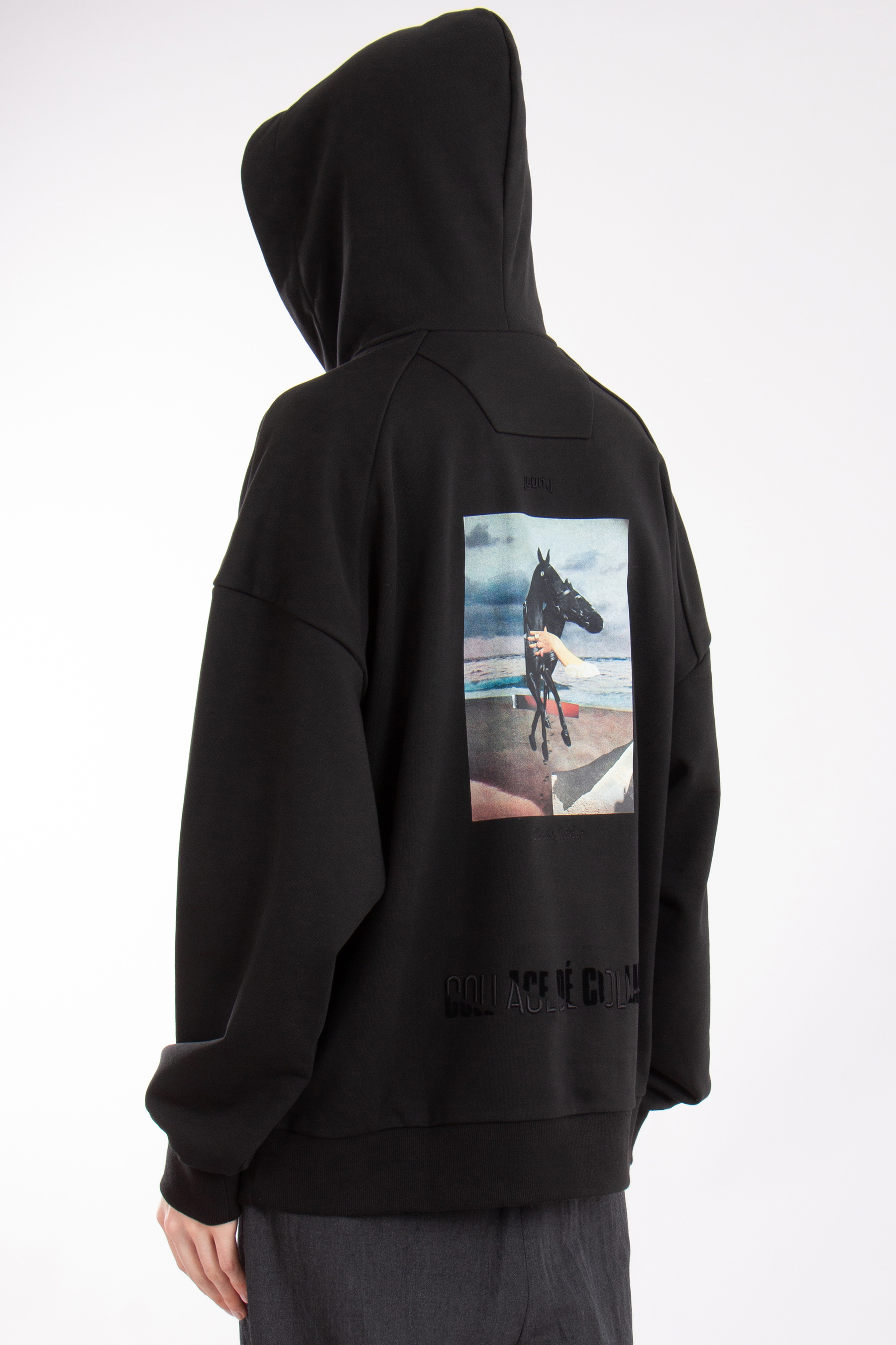 JUUN.J Charles Wilkin Print Cotton Hoodie