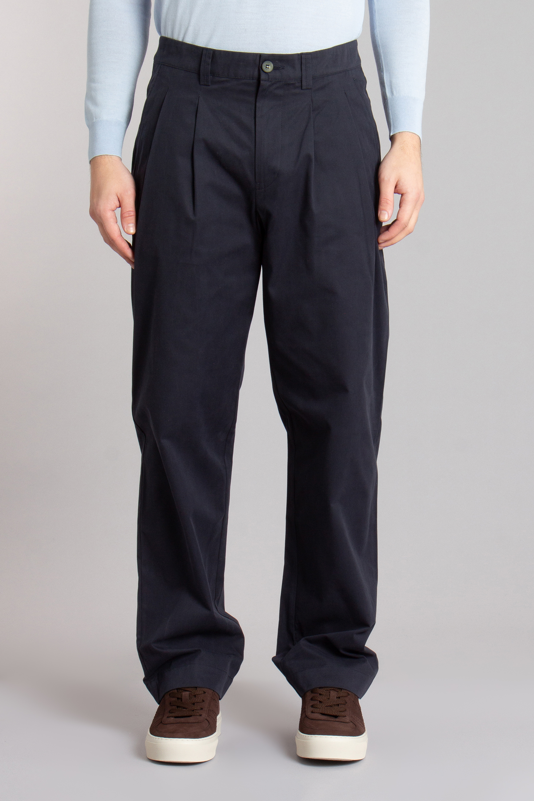 SEASE Wide Fit Cotton Pants