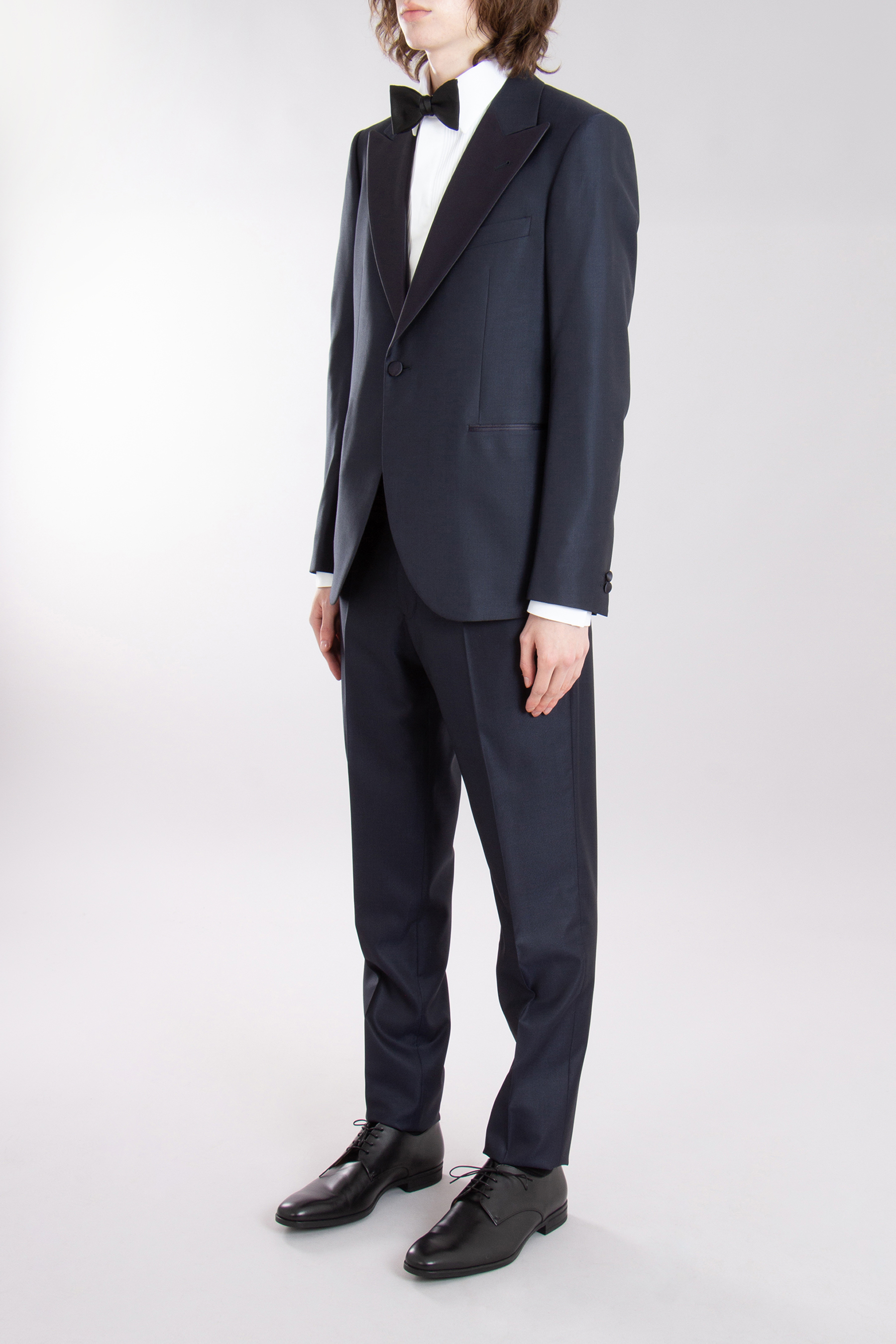 EMPORIO ARMANI Virgin Wool-Silk Blend Tuxedo Savile Line