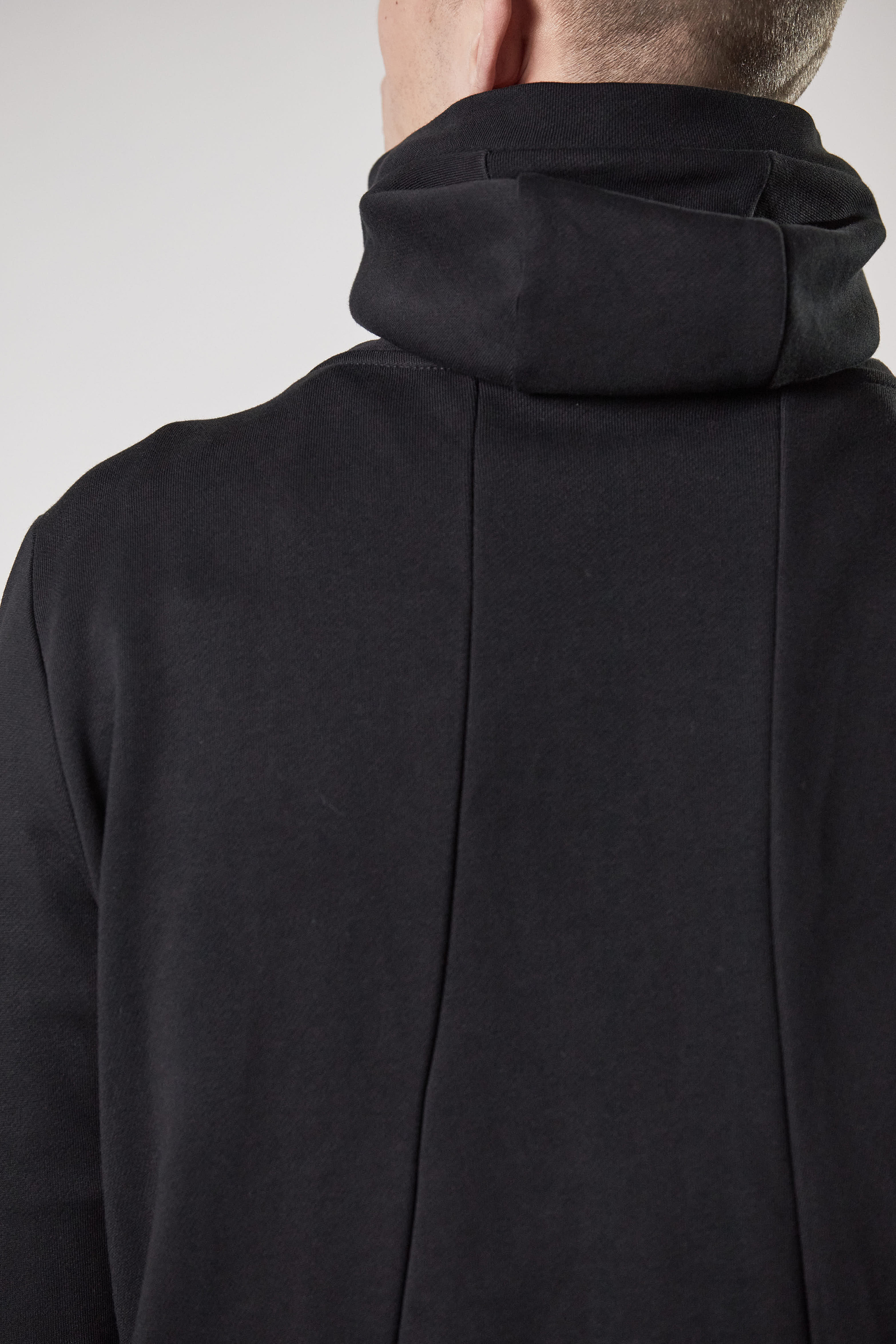 THOM KROM Hooded Cotton Jersey Zip Jacket