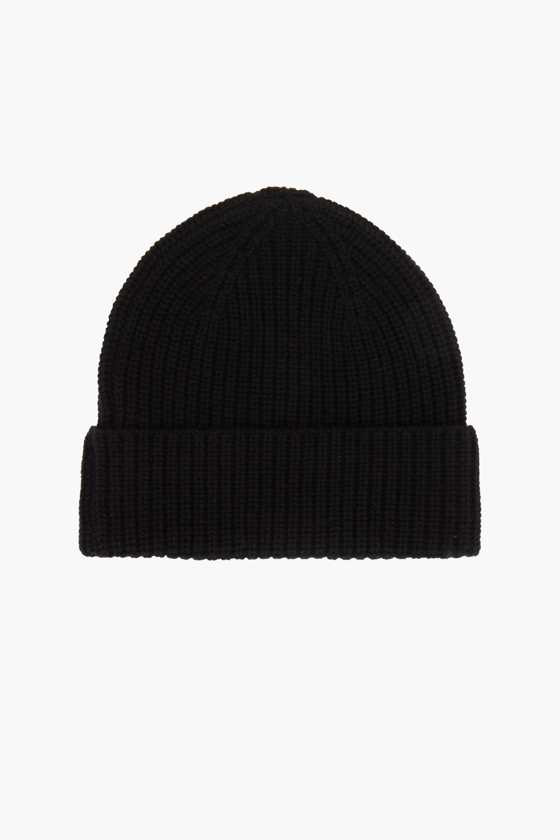 0039 ITALY Ribbed Cashmere-Wool Blend Hat