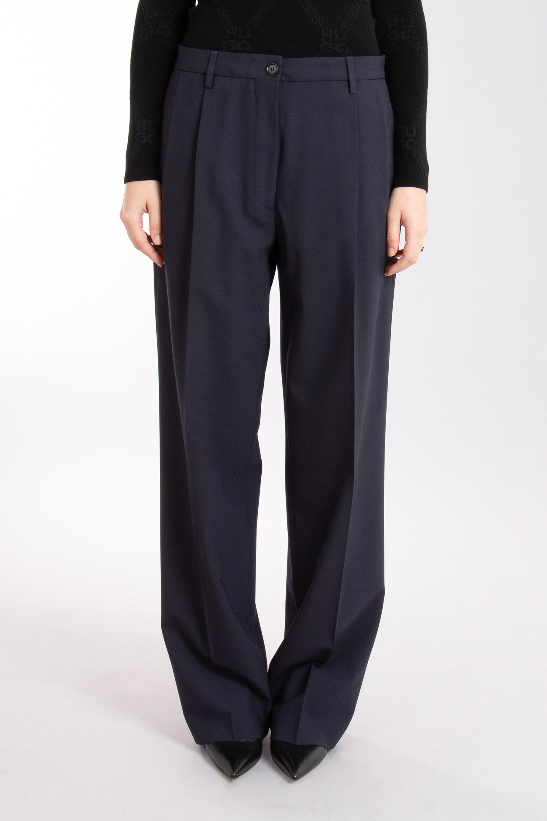 ASPESI Virgin Wool Blend Stretch Pants