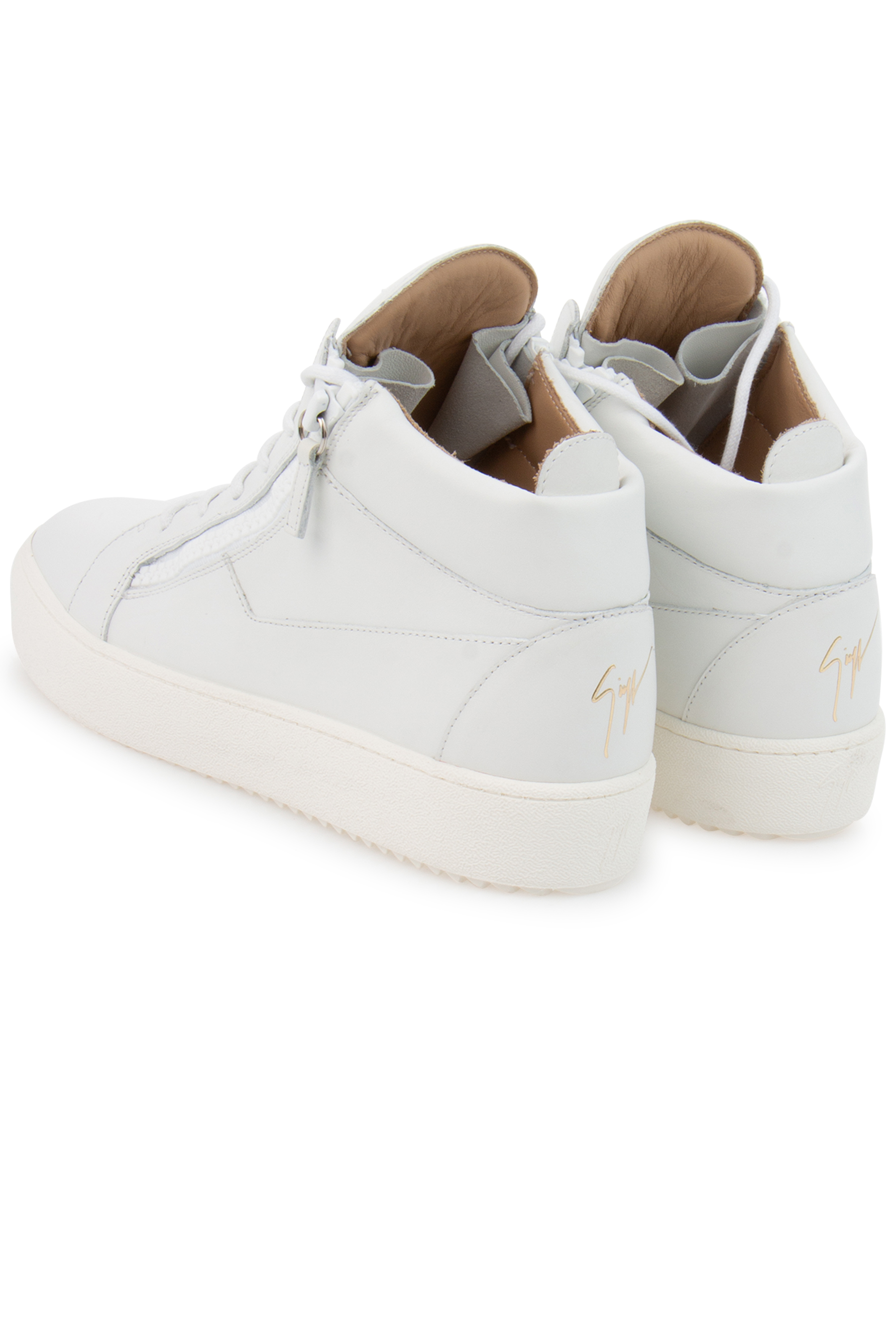 GIUSEPPE ZANOTTI High-Top Leather Sneakers Kriss