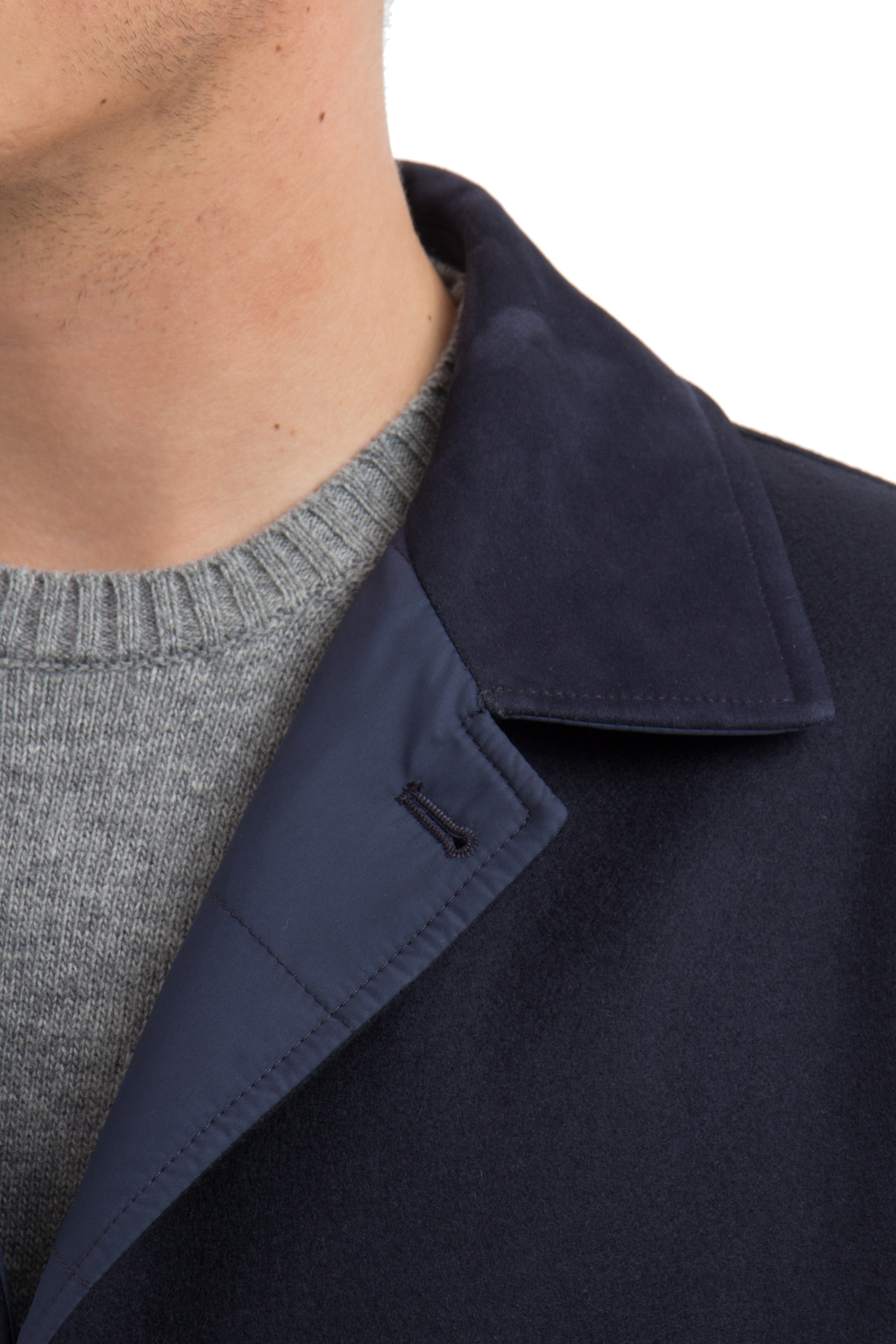 KITON Reversible Cashmere & Nylon Coat 