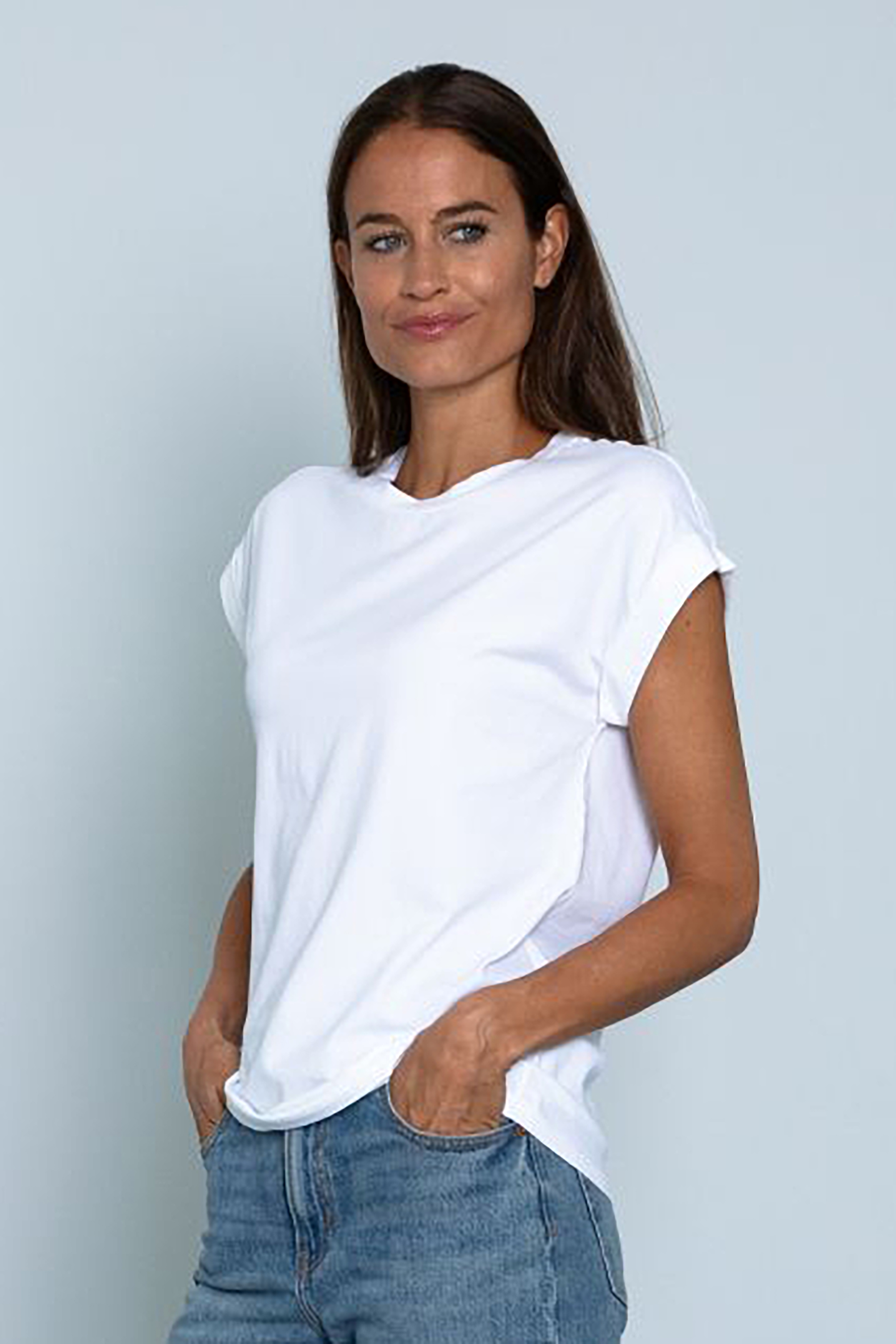 0039 ITALY Cotton Stretch T-Shirt Tisha