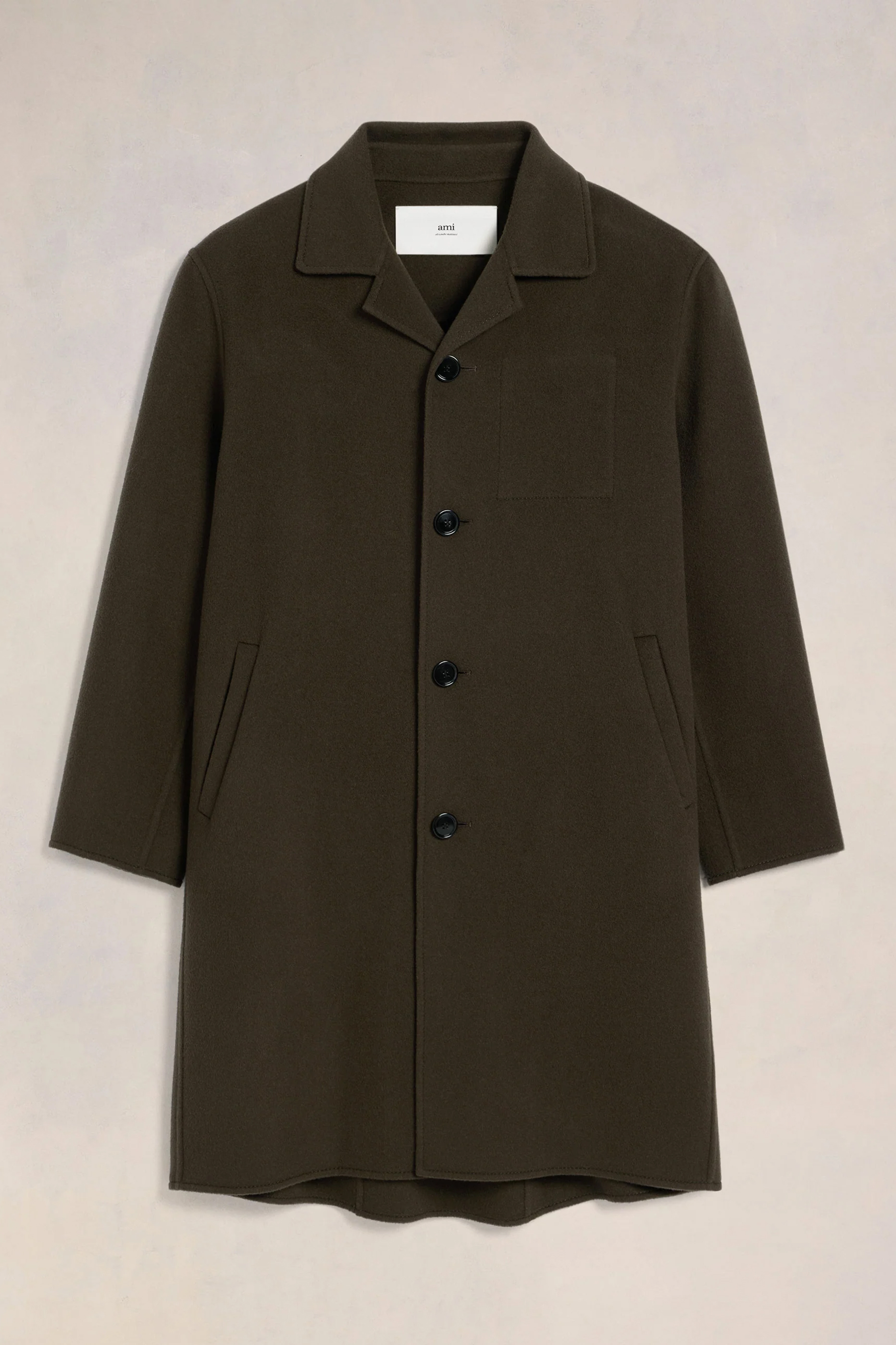 AMI PARIS Double-Face Wool-Cashmere Car Coat