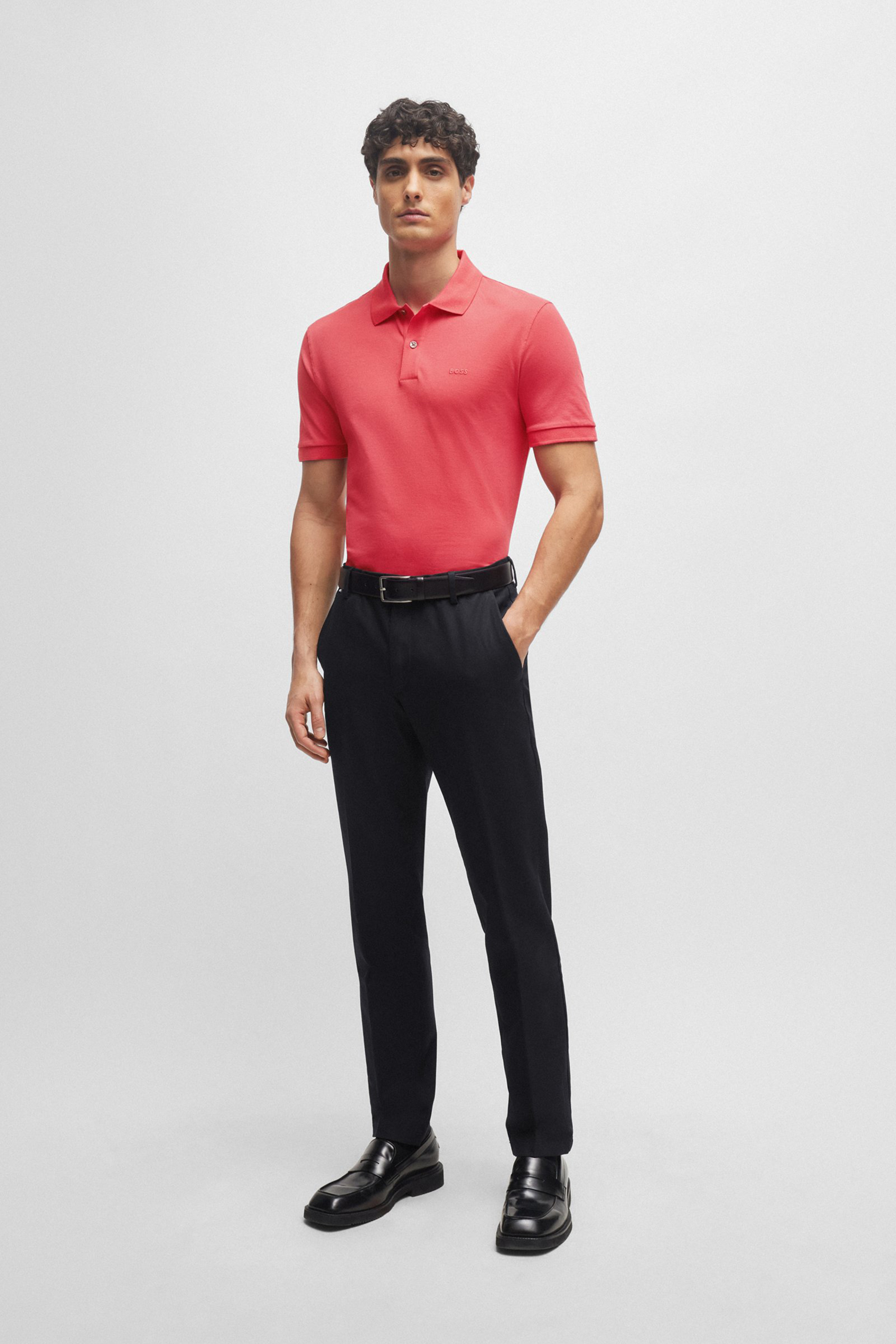 BOSS Pima Cotton Piqué Polo Shirt Pallas