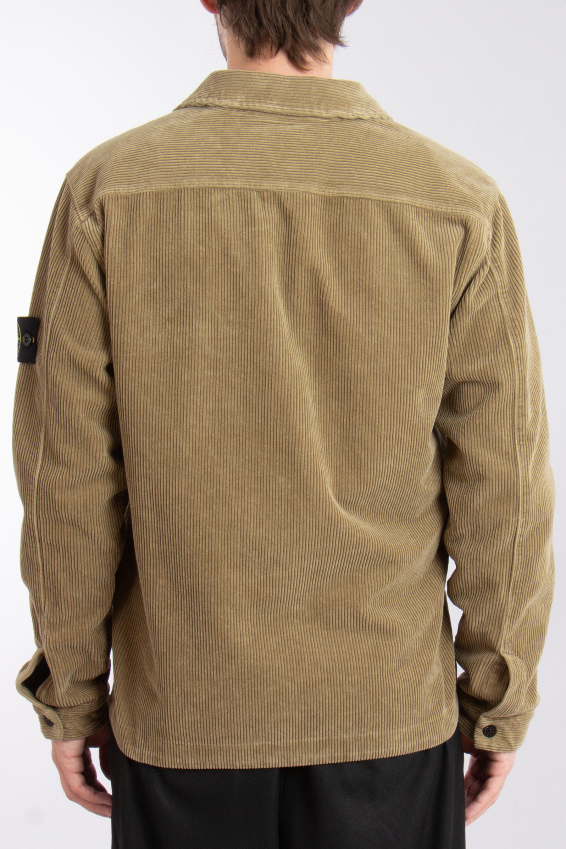 STONE ISLAND Organic Cotton Corduroy Overshirt