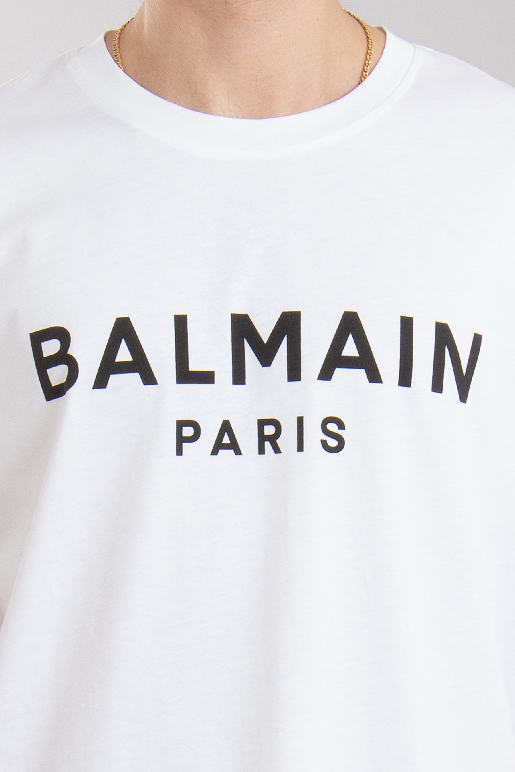 BALMAIN Printed Organic Cotton Jersey T-Shirt