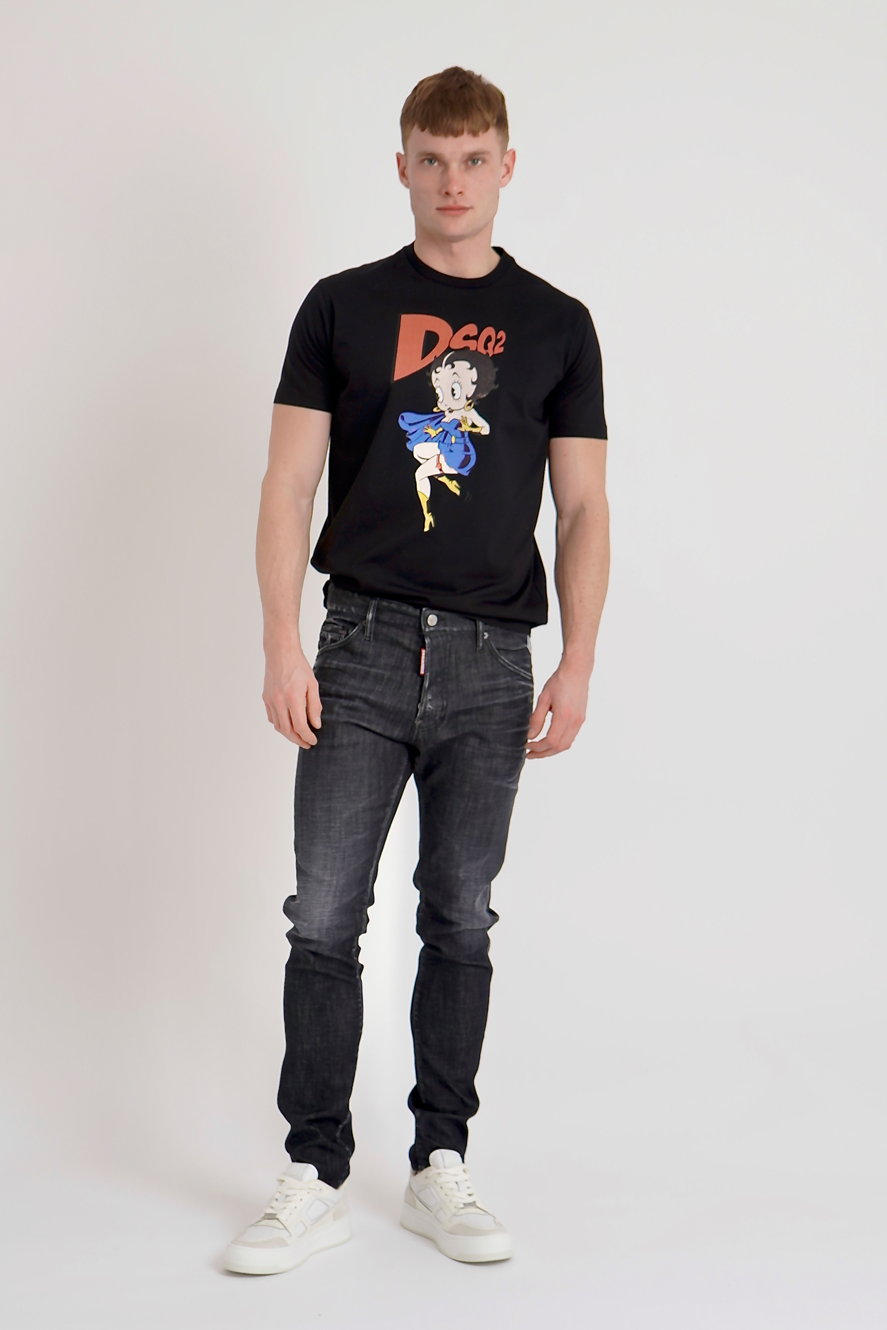 DSQUARED2 Betty Boop Cool Fit Cotton T-Shirt