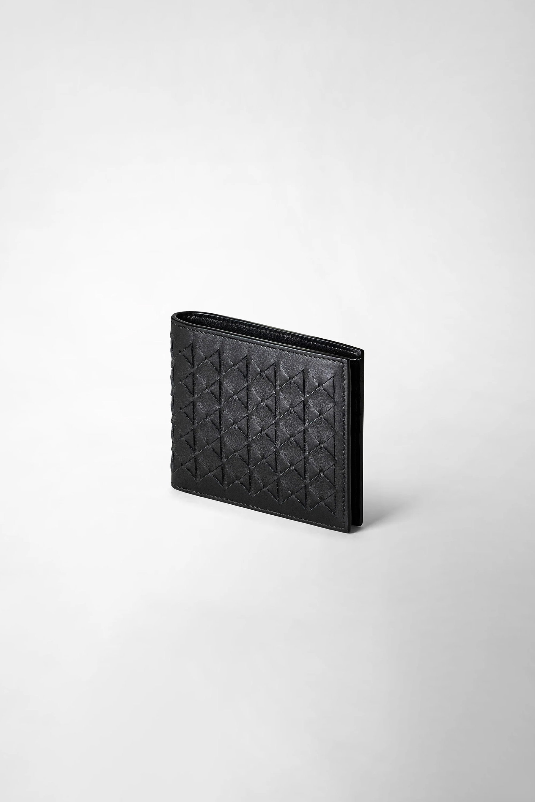 SERAPIAN Eight-Card Mosaico Leather Wallet