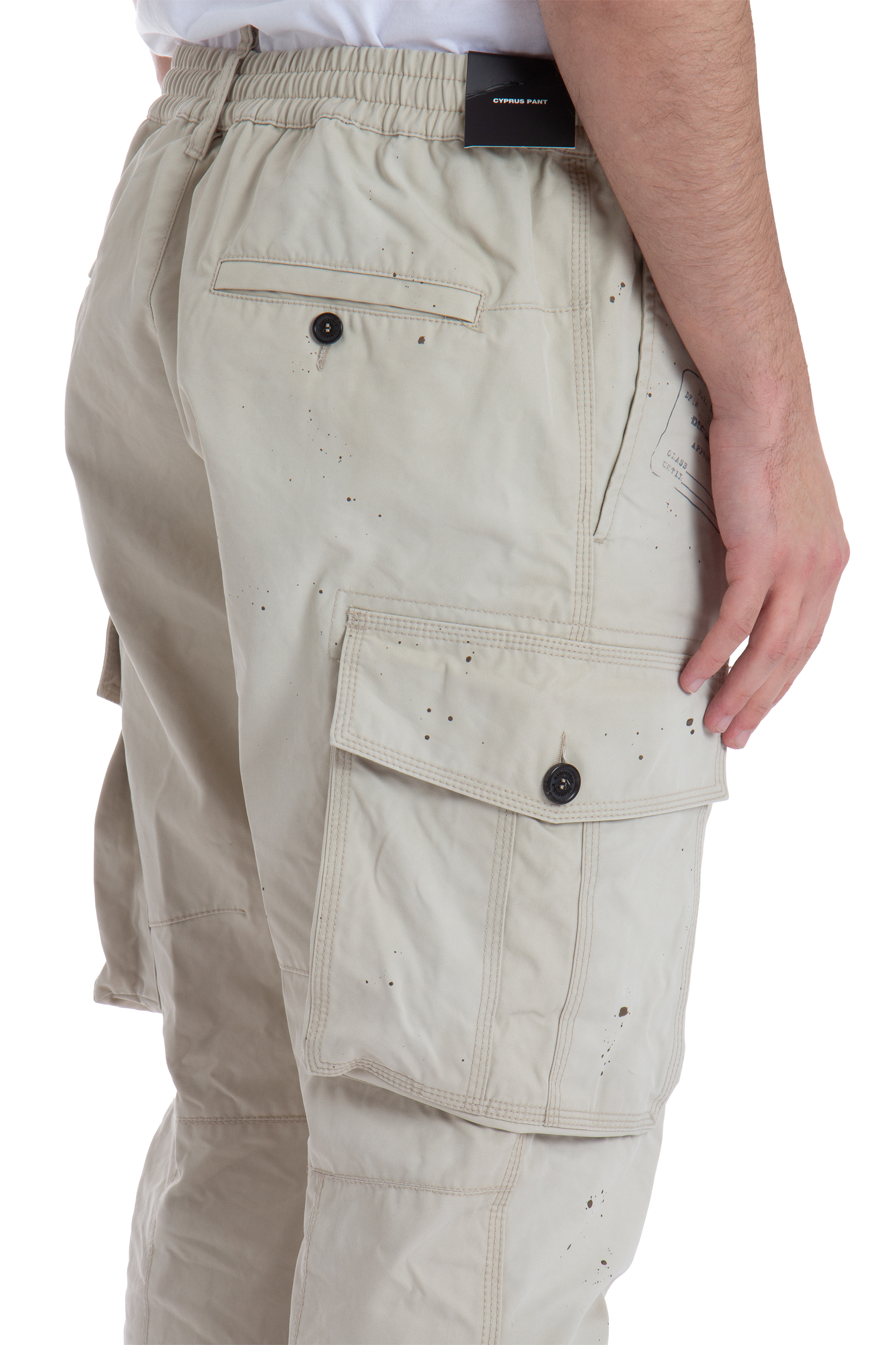 DSQUARED2 Cotton Stamps Cyprus Cargo Pants