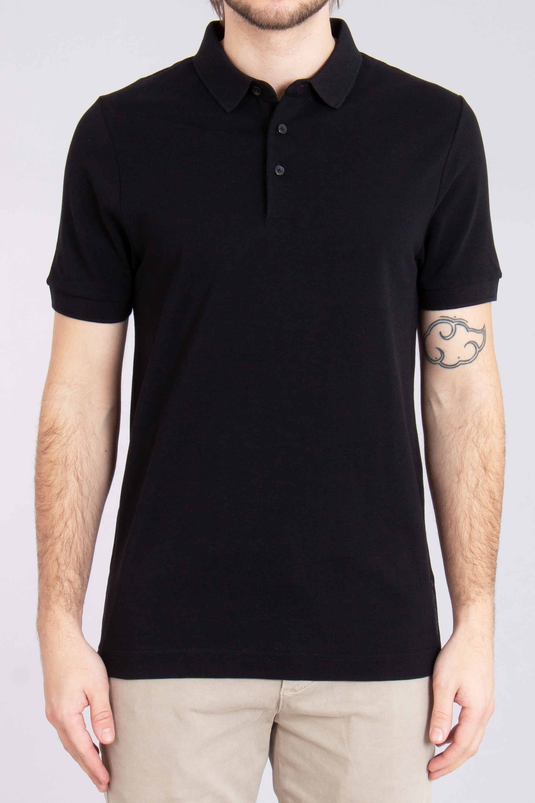 TRUSTED HANDWORK Supima Cotton Piqué Polo Shirt