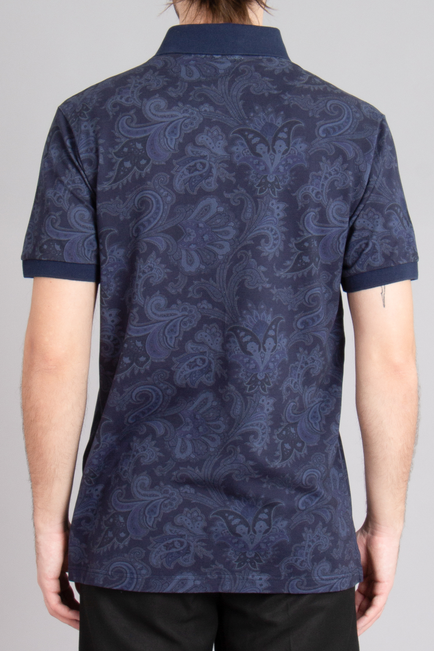 ETRO Roma Fit Paisley Print Cotton Piqué Polo Shirt