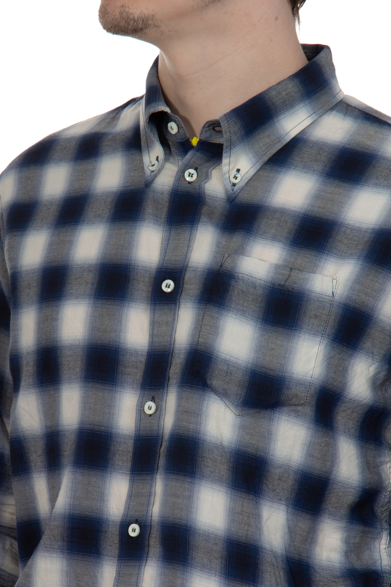 DSQUARED Regular Fit Checked Cotton Blend Shirt