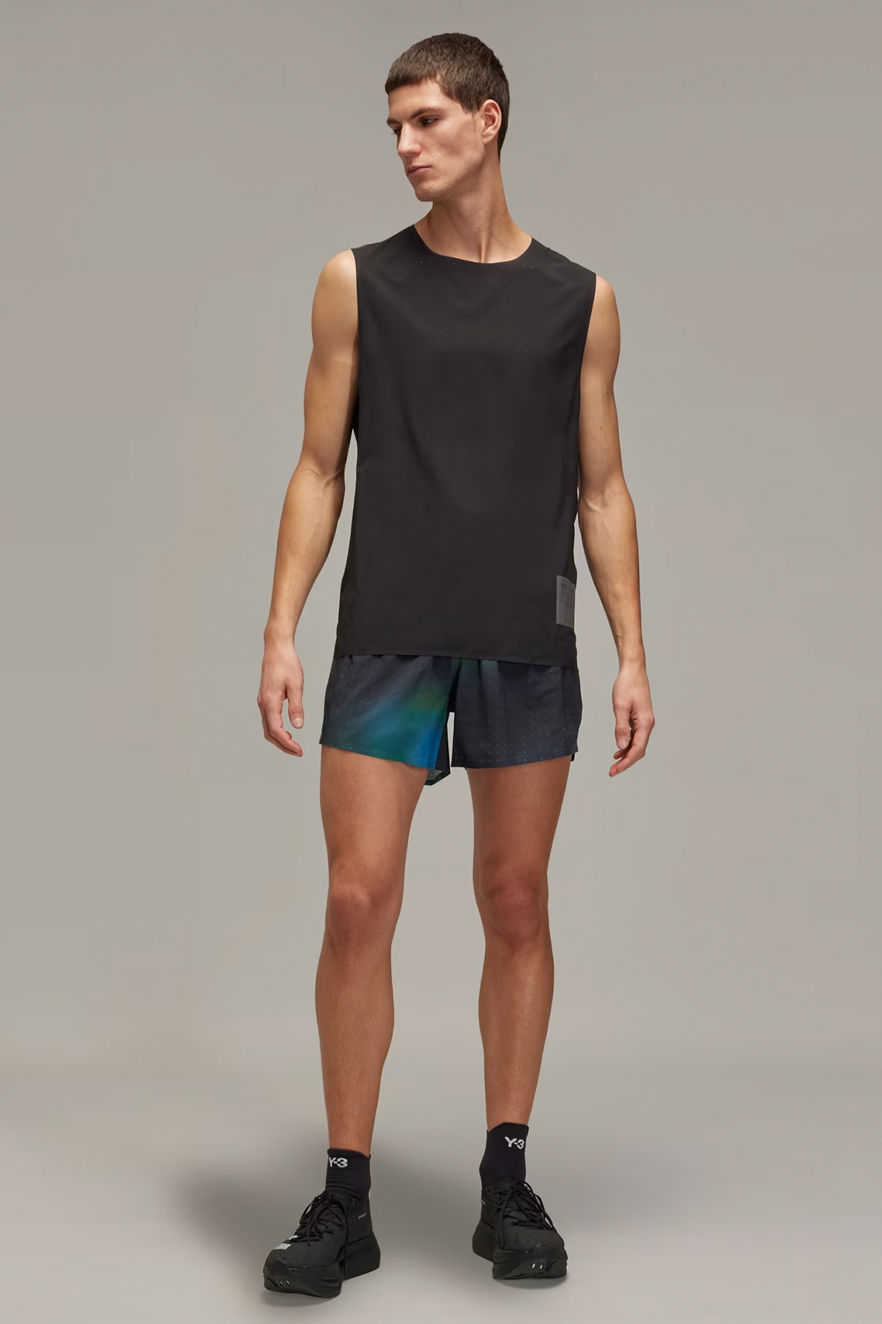 Y-3 Printed Recycled Polyester Stretch Running Shorts