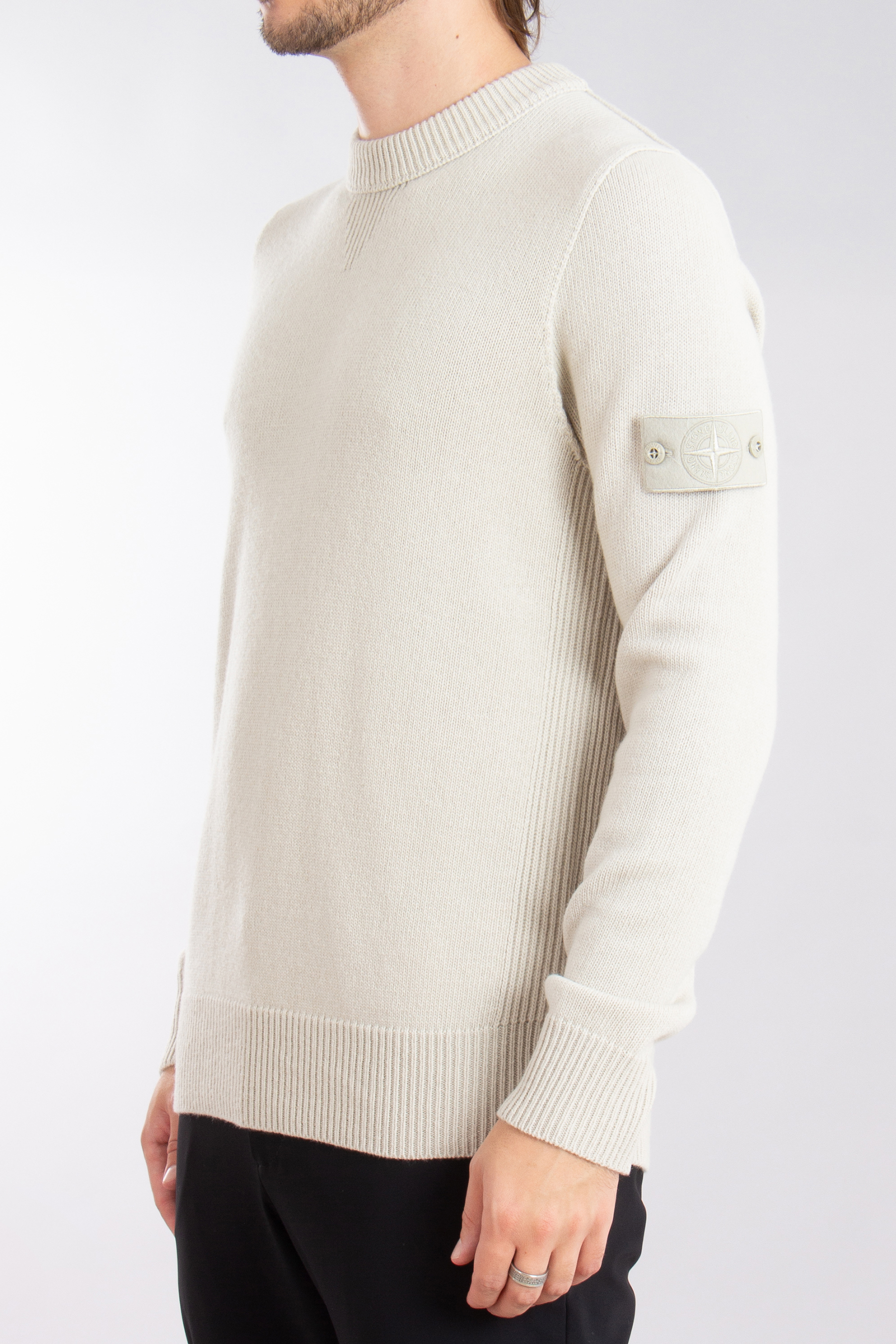 STONE ISLAND Ghost Piece Virgin Wool Sweater