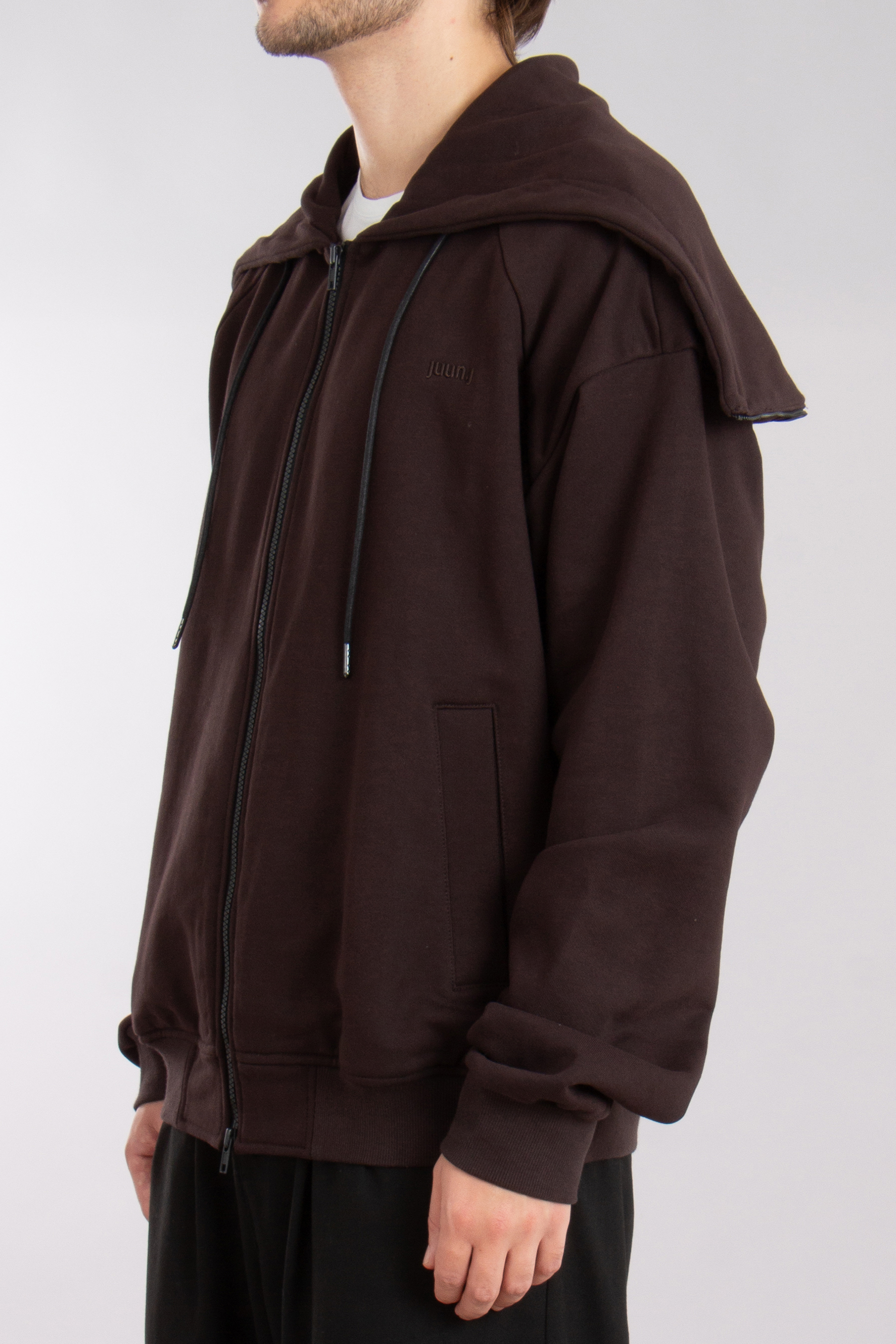 JUUN.J Oversized Cotton Zip-Up Hoodie