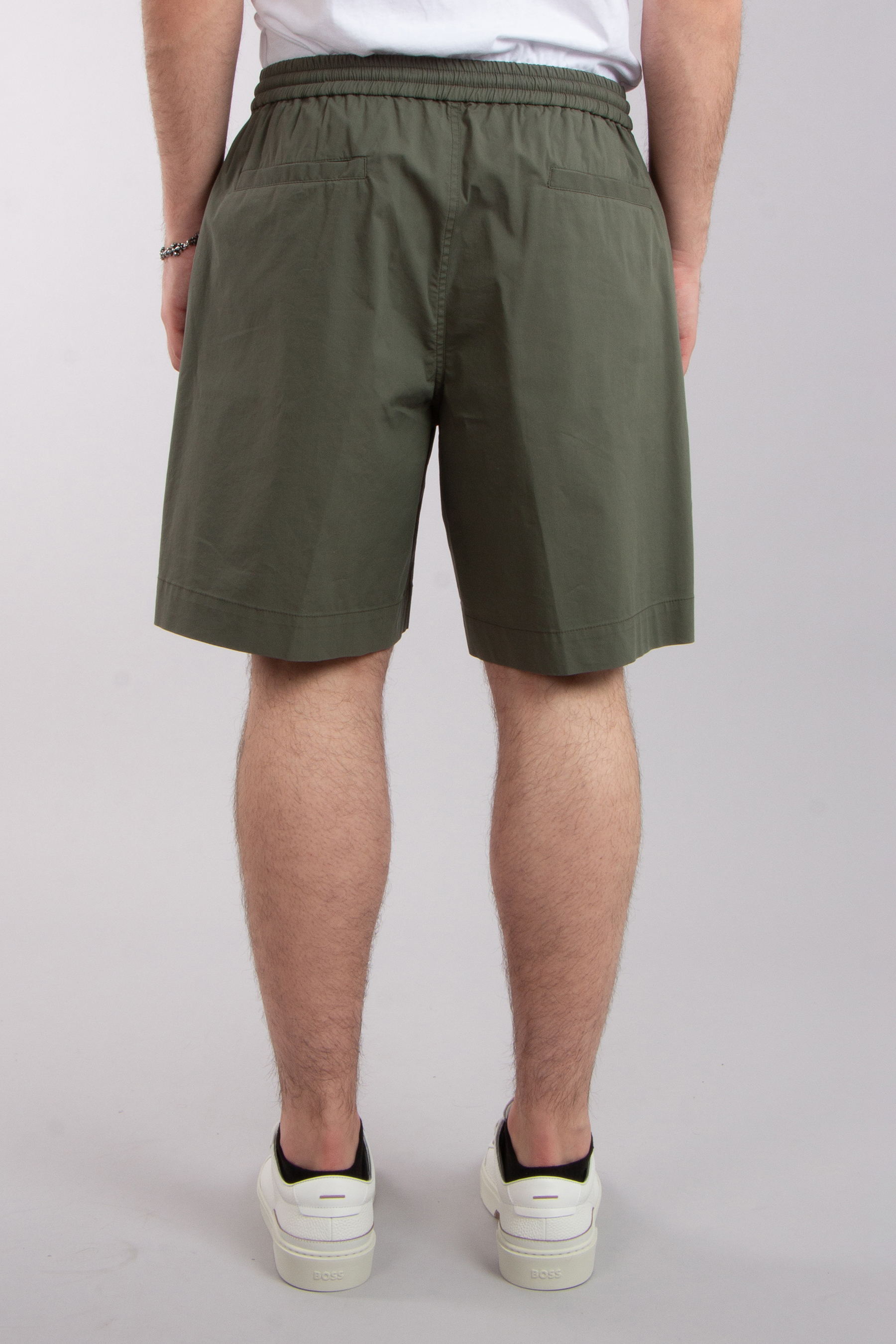 ASPESI Cotton Nylon Poplin Bermuda Shorts Nemo