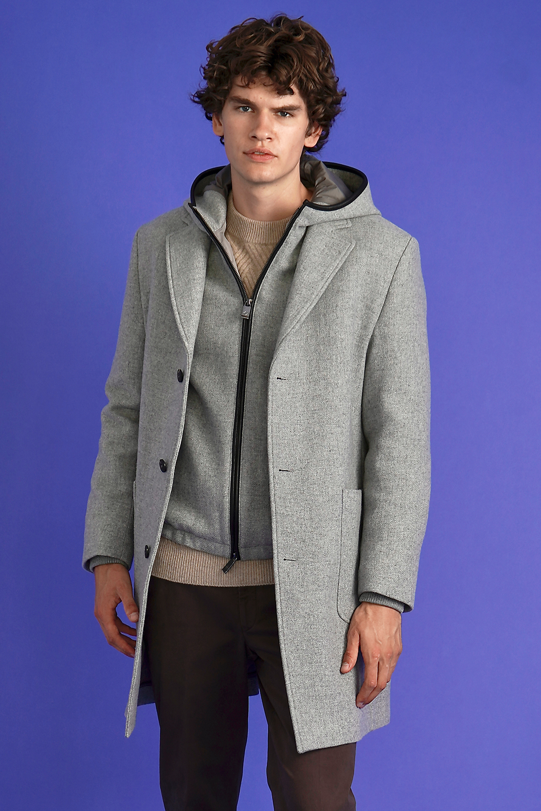 PAL ZILERI 3-in-1 Wool Blend Coat