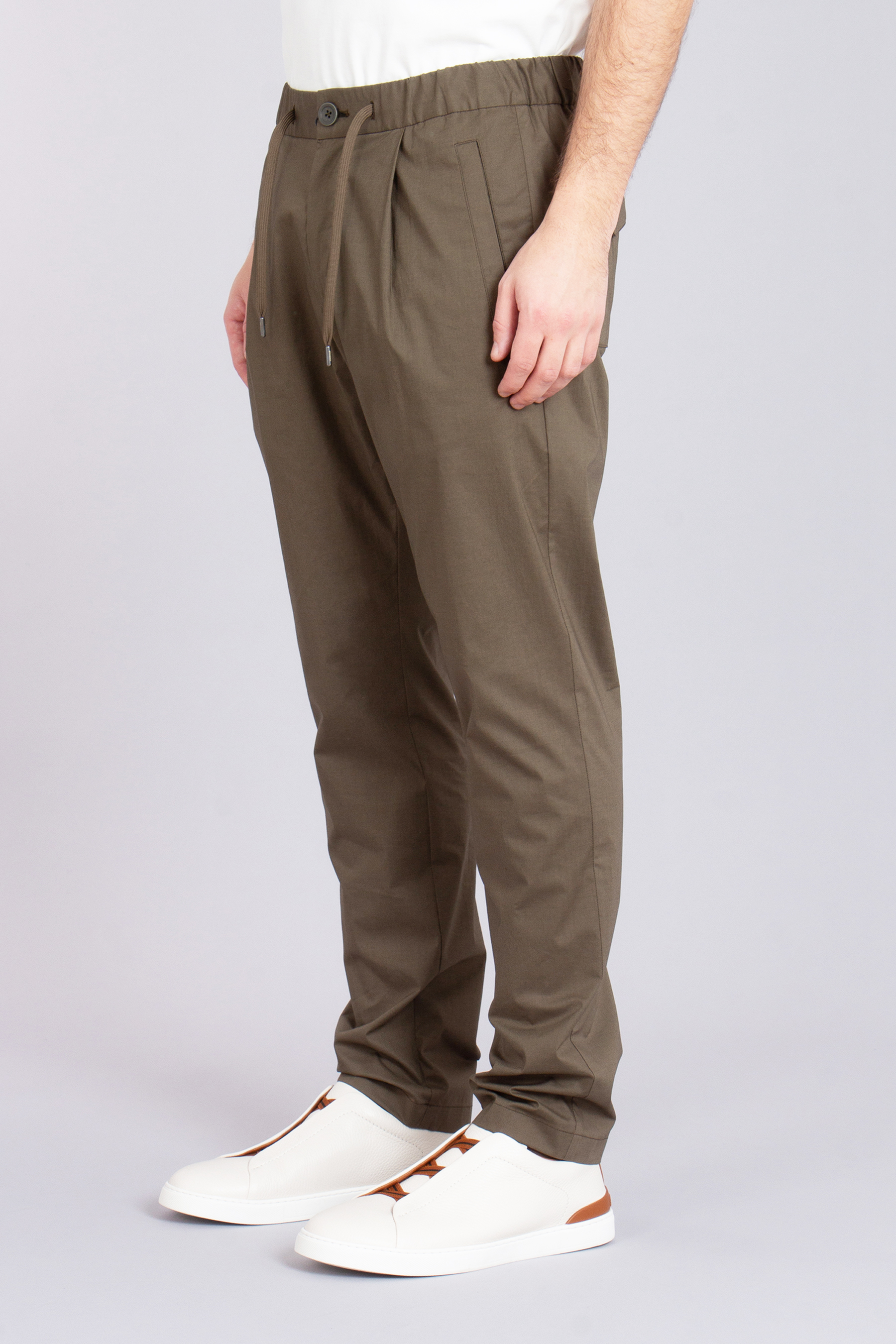 HERNO Regular Fit Light Cotton Stretch Pants