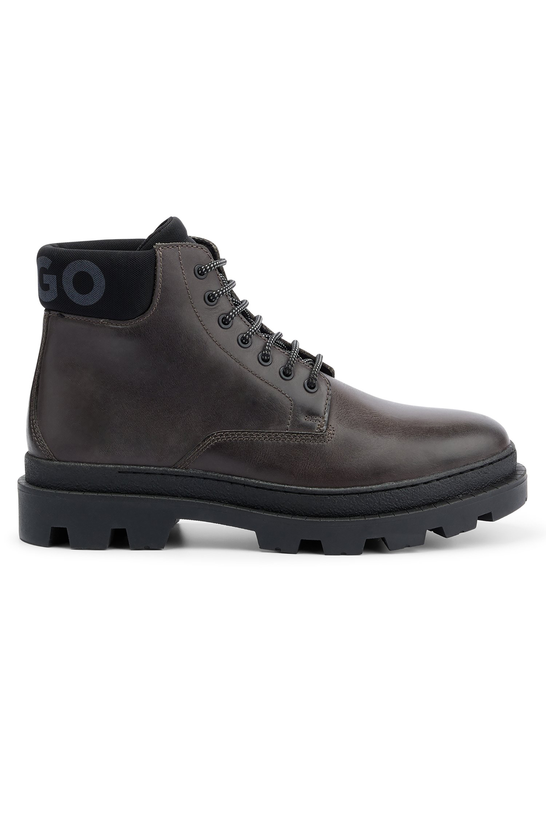 HUGO Branded-Collar Half Boots Graham