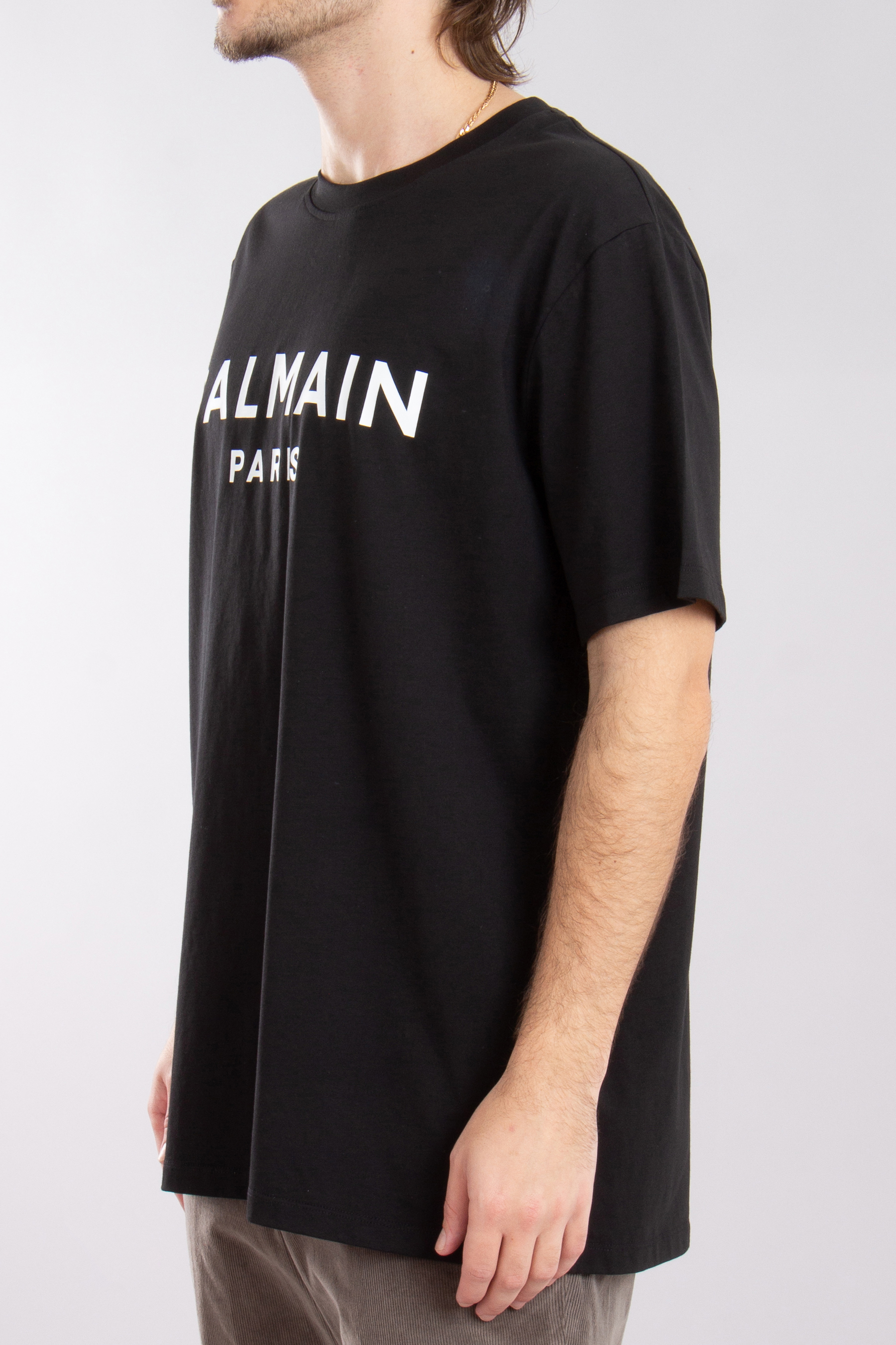 BALMAIN Printed Organic Cotton Jersey T-Shirt