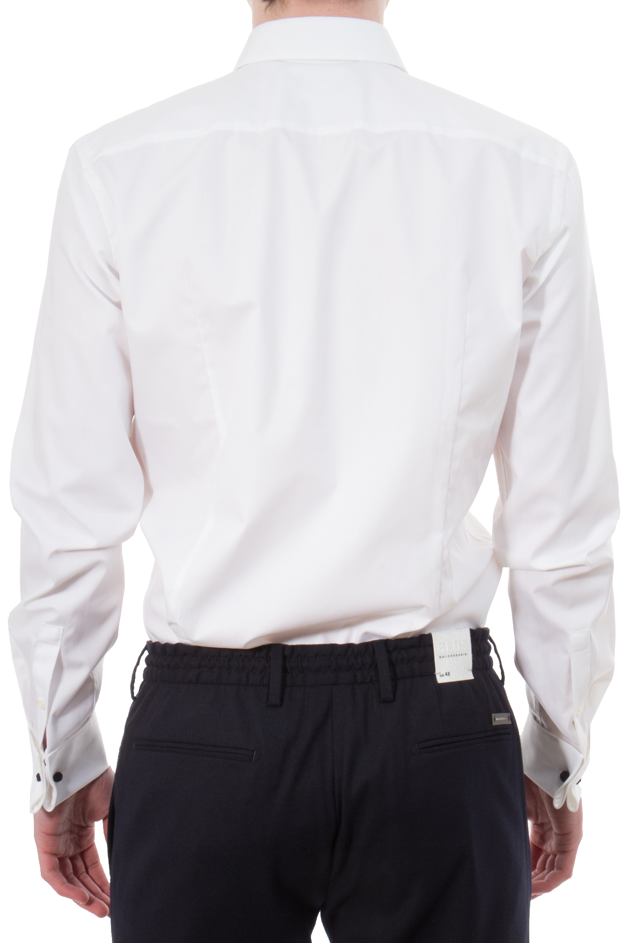 BOSS Slim-Fit Cotton Poplin Tuxedo Shirt