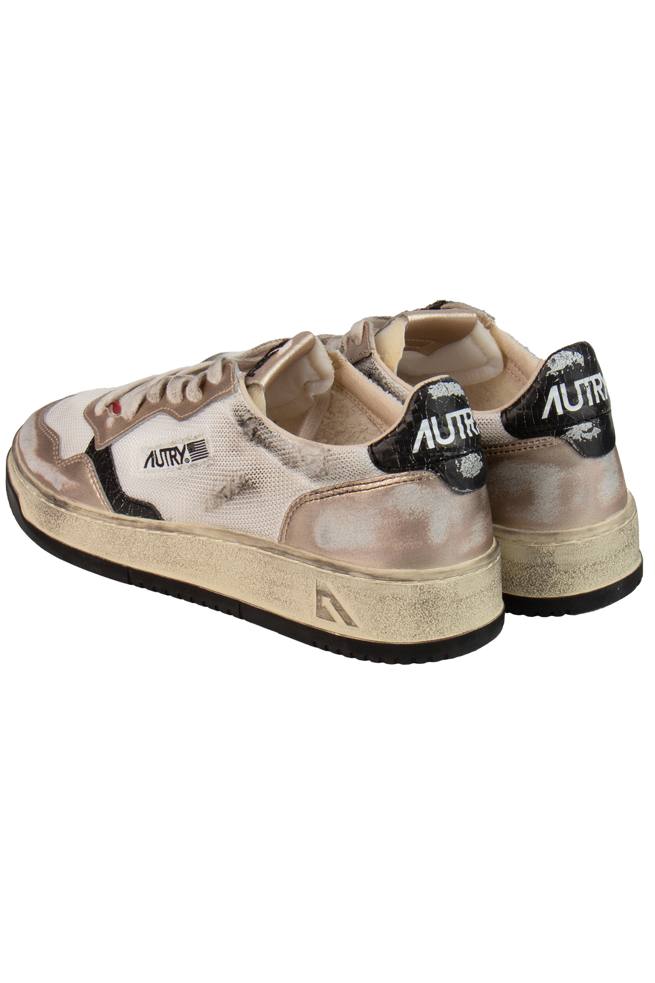 AUTRY Low Top Mesh & Leather Sneakers Medalist Super Vintage