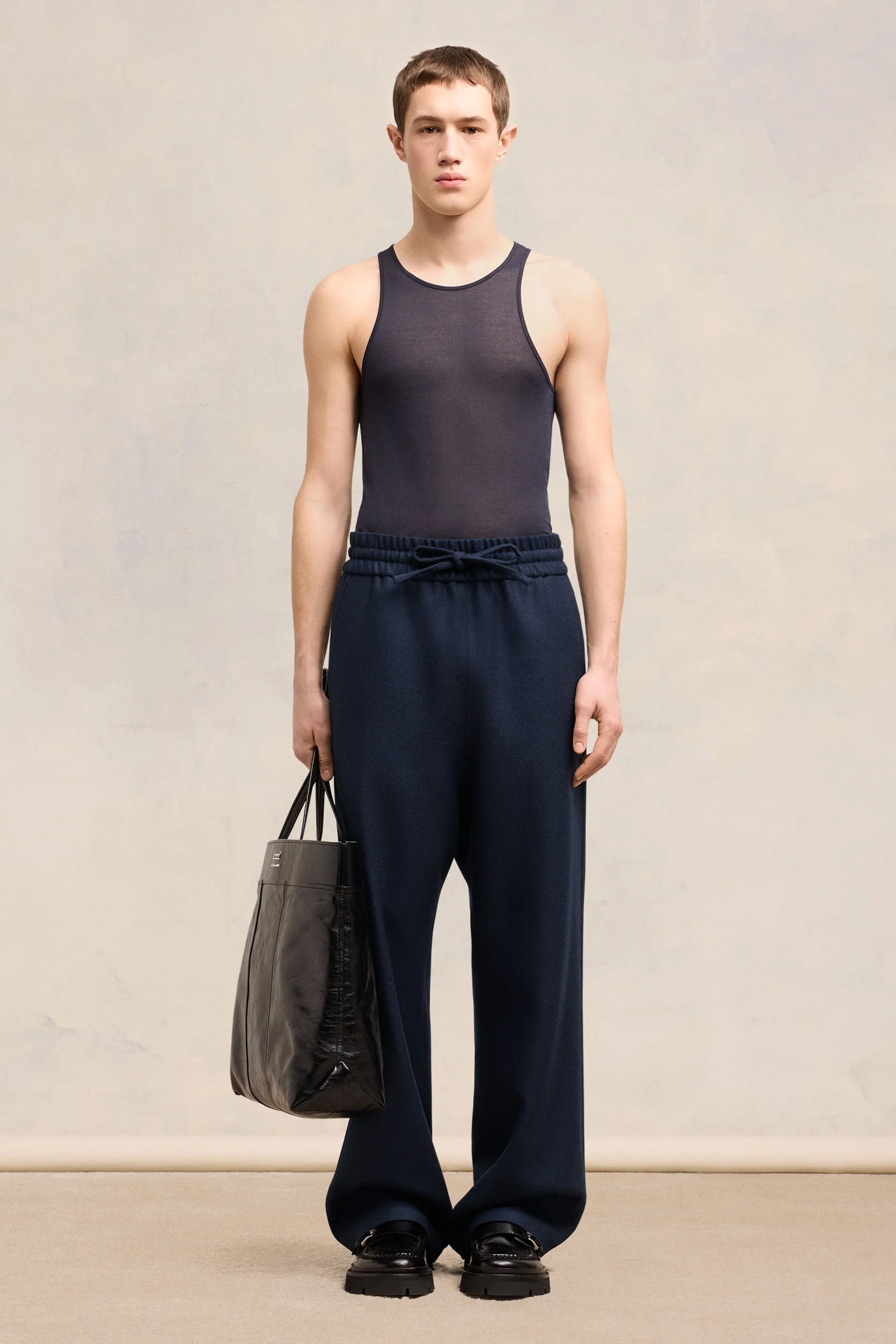 AMI PARIS Wide Virgin Wool Pants