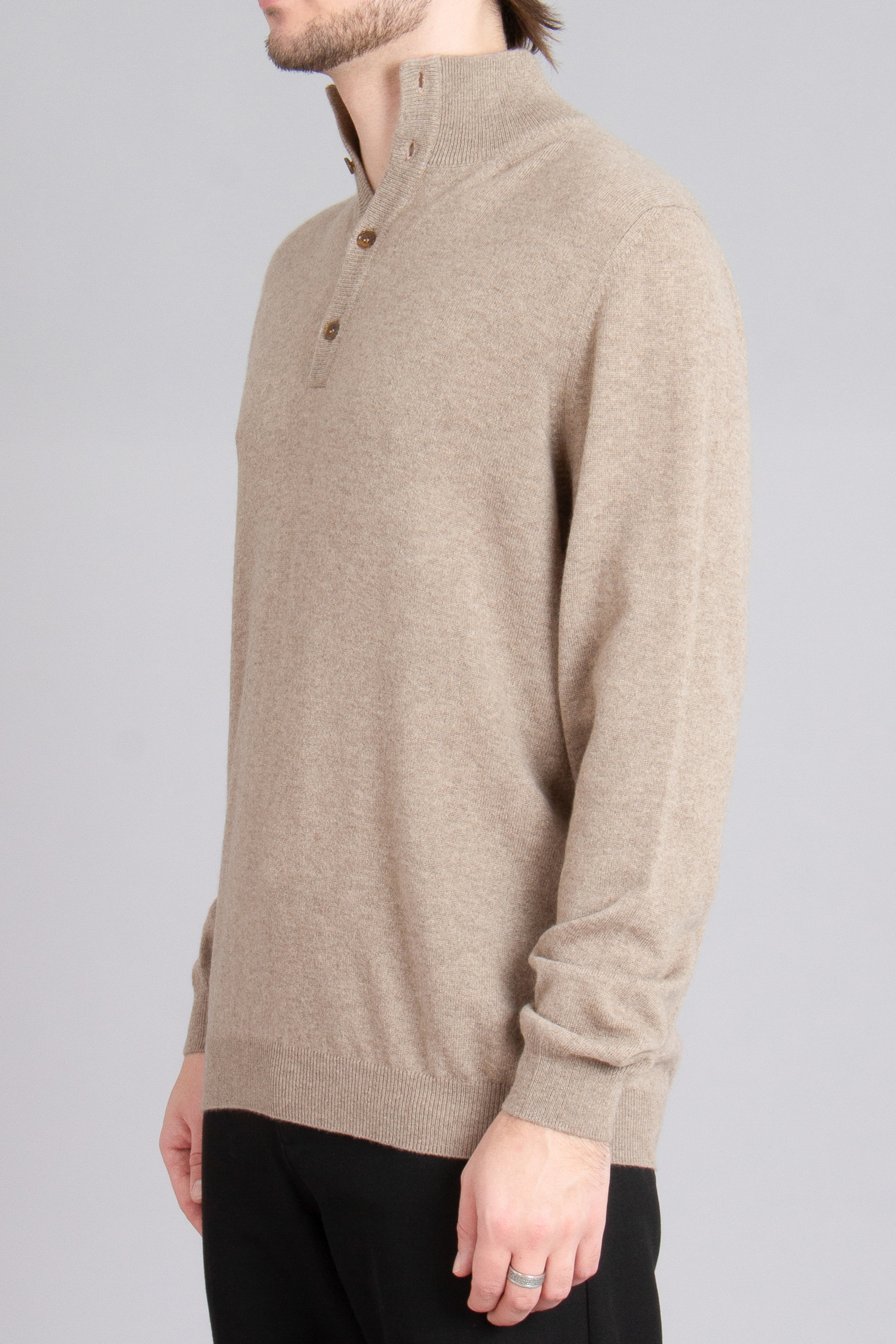 AIDA BARNI Cashmere Mock Neck Sweater