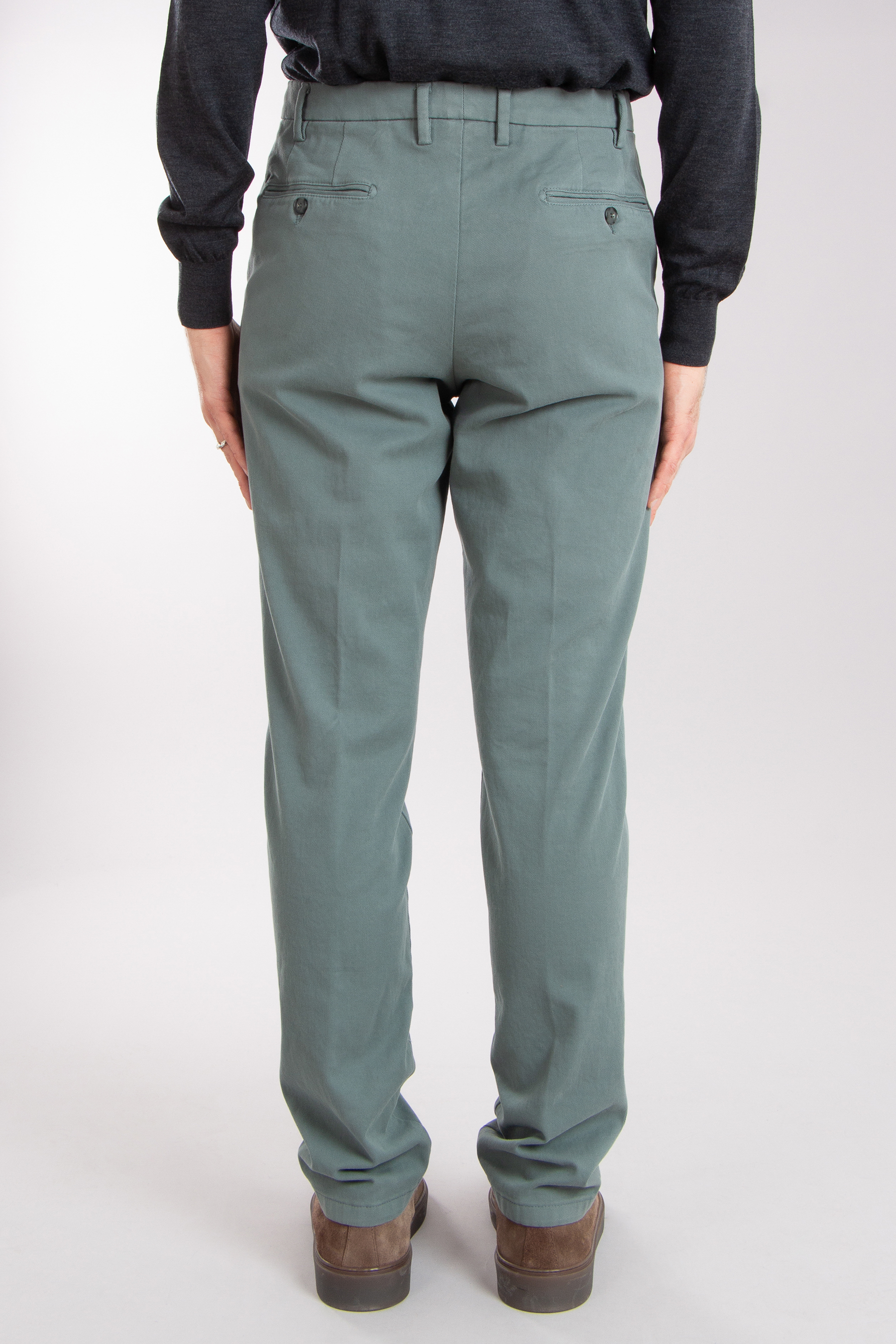 CANALI Regular Fit Cotton Stretch Twill Chino Pants