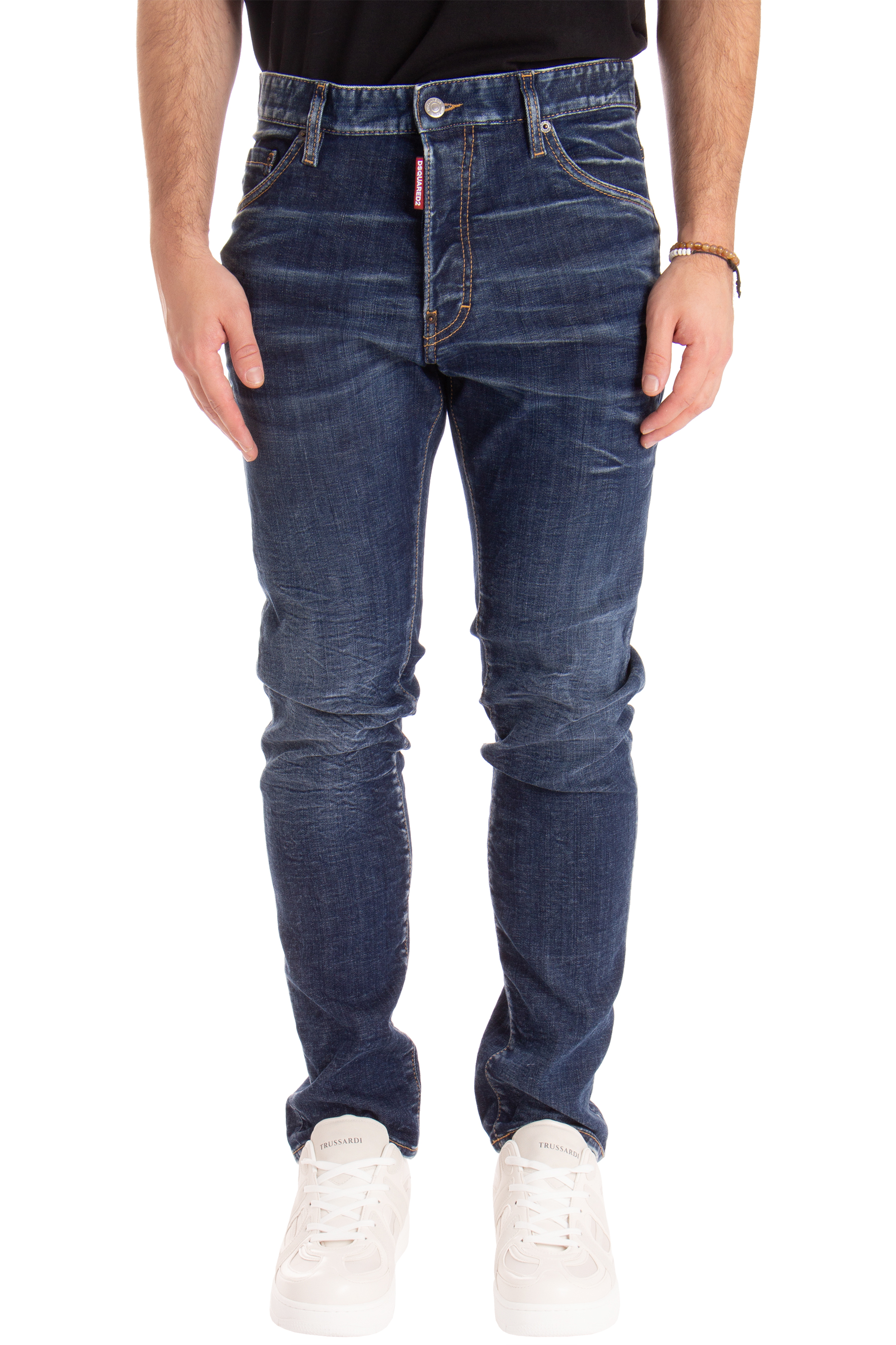 DSQUARED2 Dark Crinkle Cool Guy Jeans