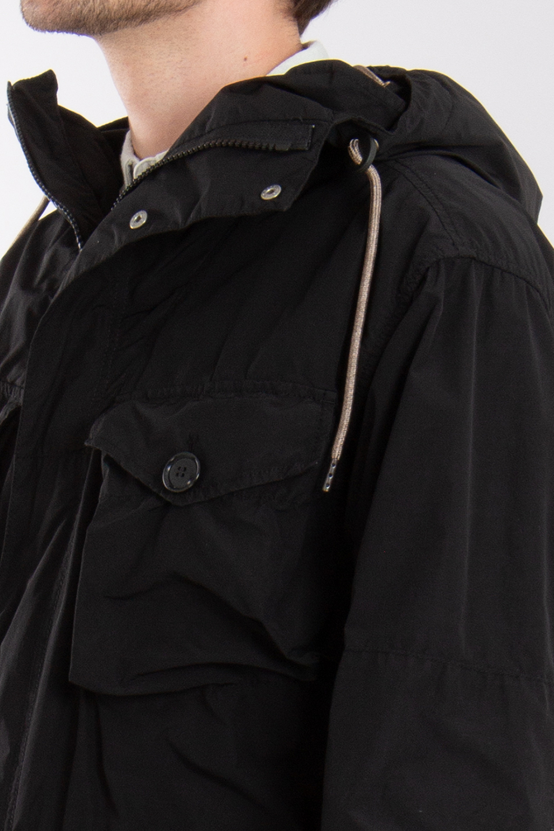 ASPESI Hooded Technical Fabric Parka