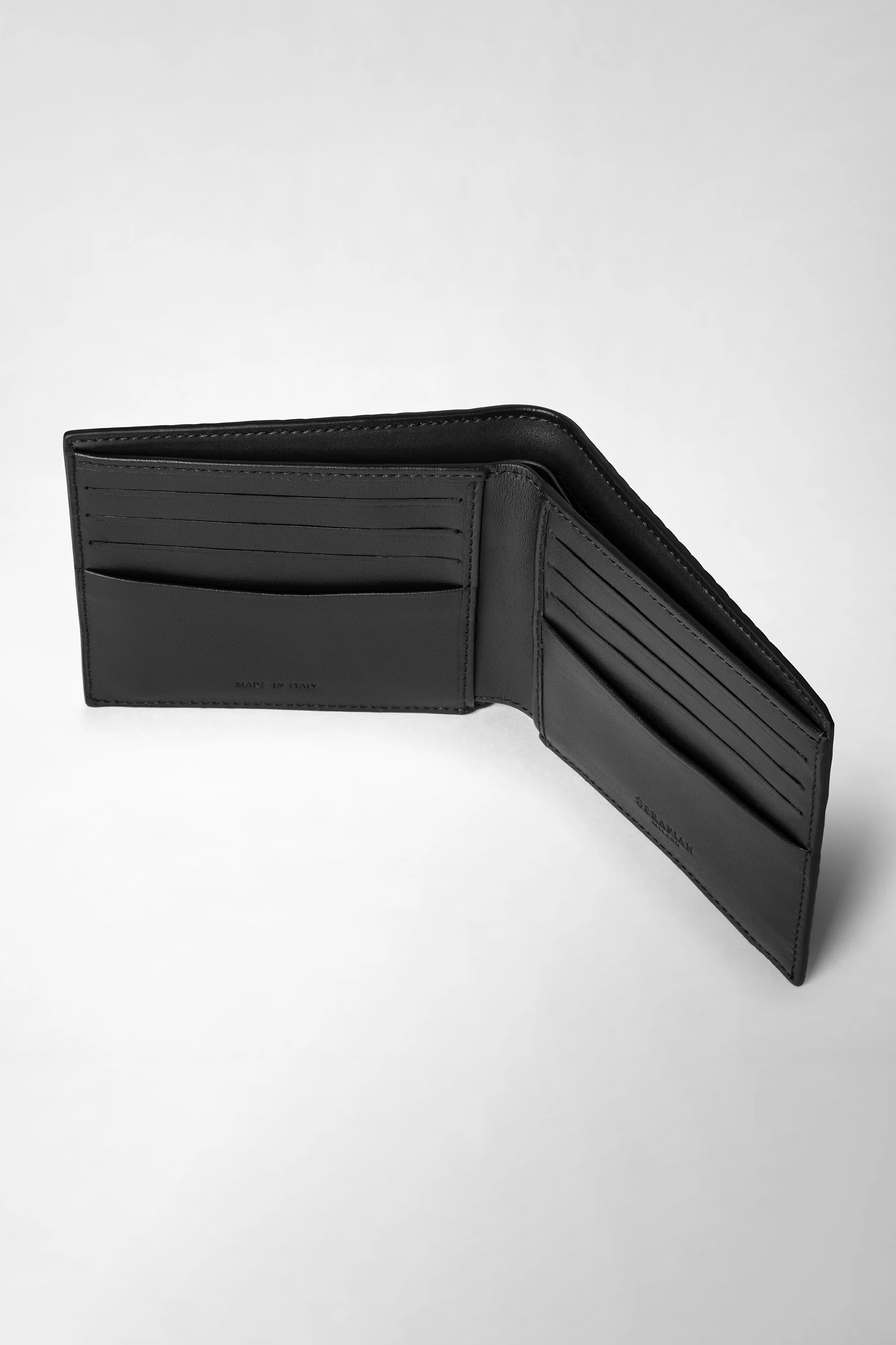 SERAPIAN Eight-Card Stepan Leather Wallet